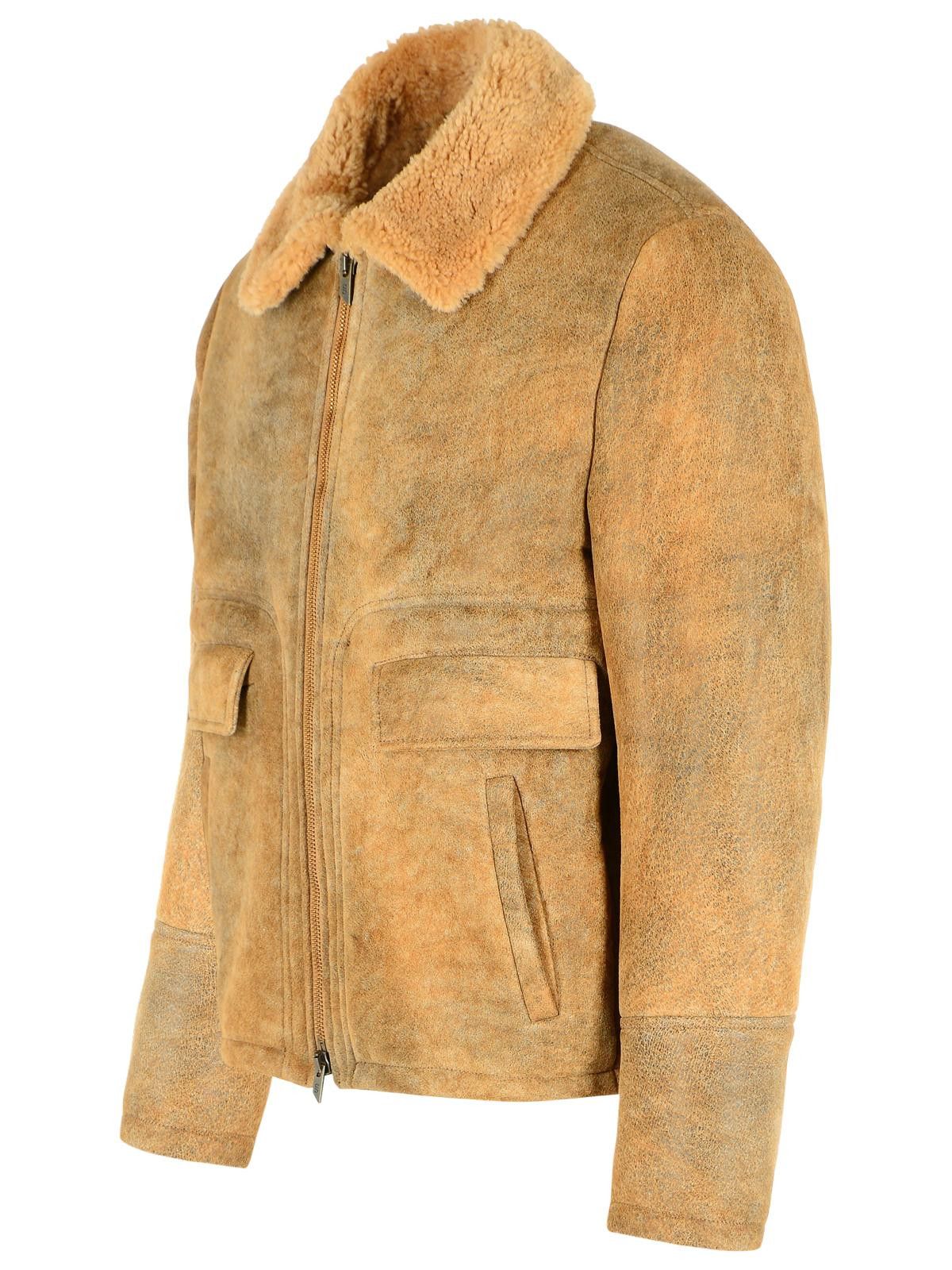 Salvatore Santoro SALVATORE SANTORO Camel Leather Jacket Size US XXL / EU 58 / 5 - 2 Thumbnail