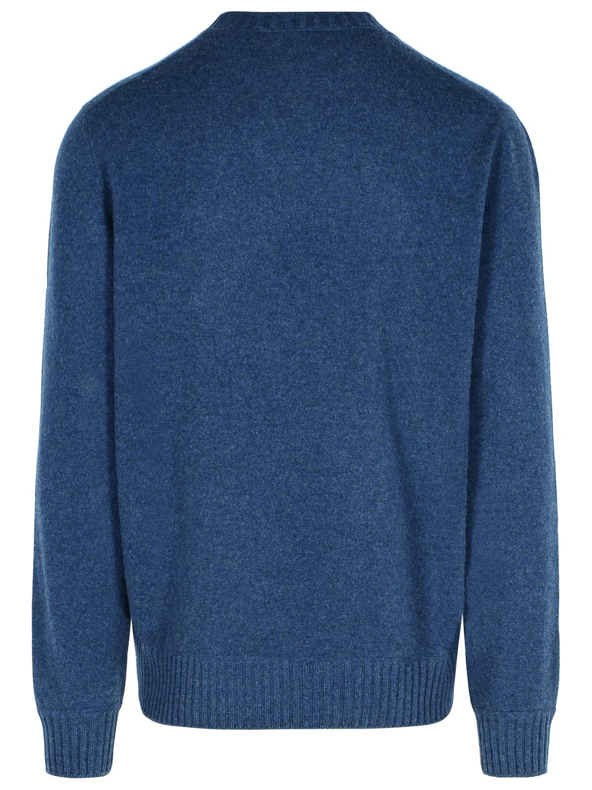 Gran Sasso GRAN SASSO Blue Cashmere Sweater Size US XXL / EU 58 / 5 - 3 Thumbnail