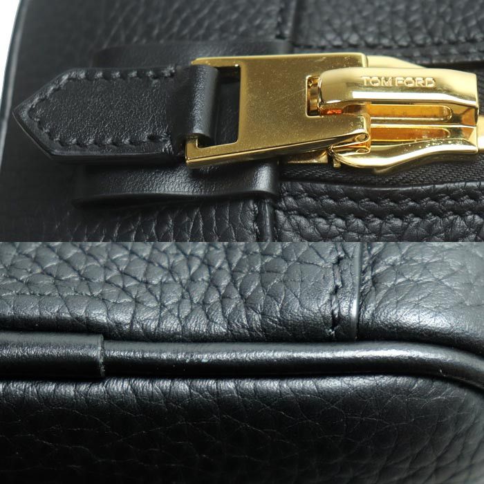 Tom Ford Tom Ford TOM FORD Single Zip Leather Pouch Leather Vanity Bag DUTY FREE for USA Size ONE SIZE - 4 Thumbnail