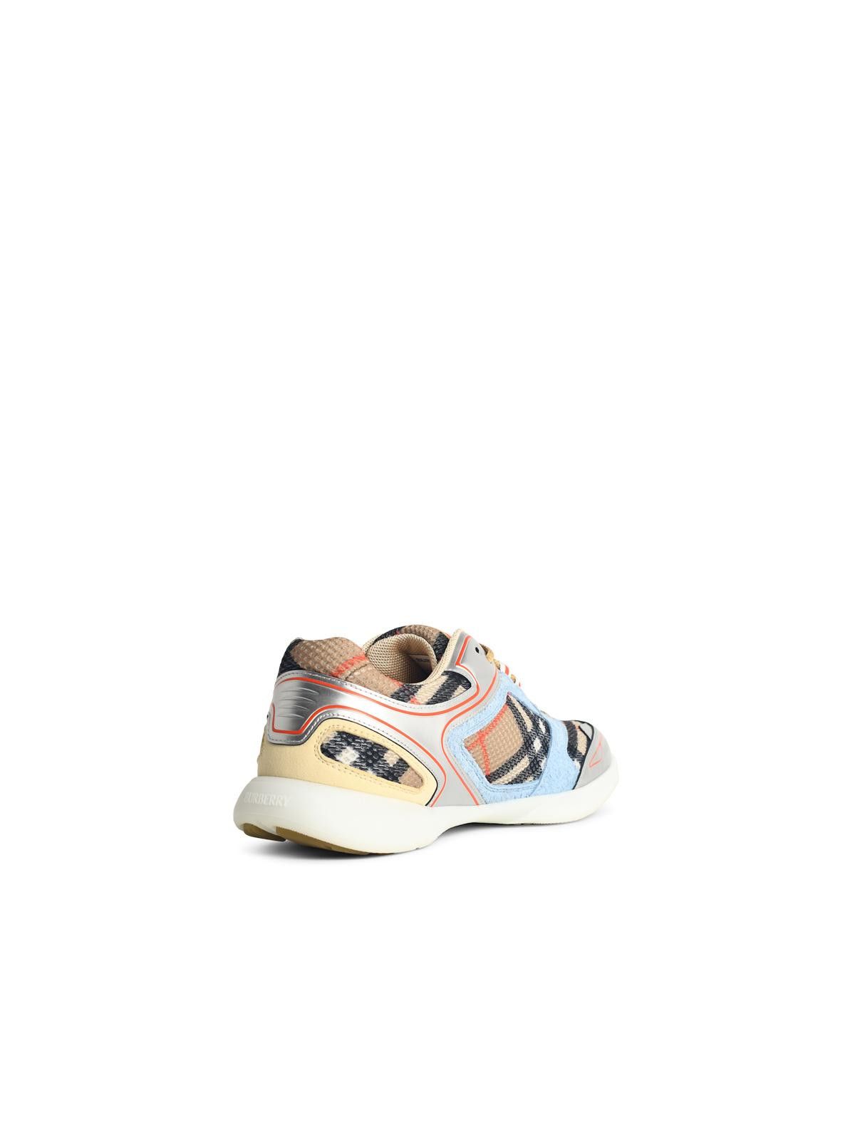 Burberry BURBERRY 'Matrix' Multicolor Leather Blend Sneakers Size US 10 / EU 43 - 3 Thumbnail