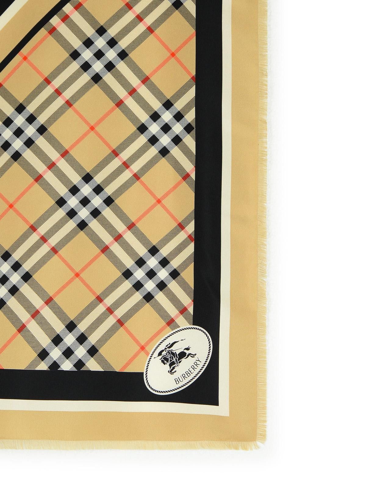 Burberry BURBERRY Beige Wool Scarf Size ONE SIZE - 3 Thumbnail
