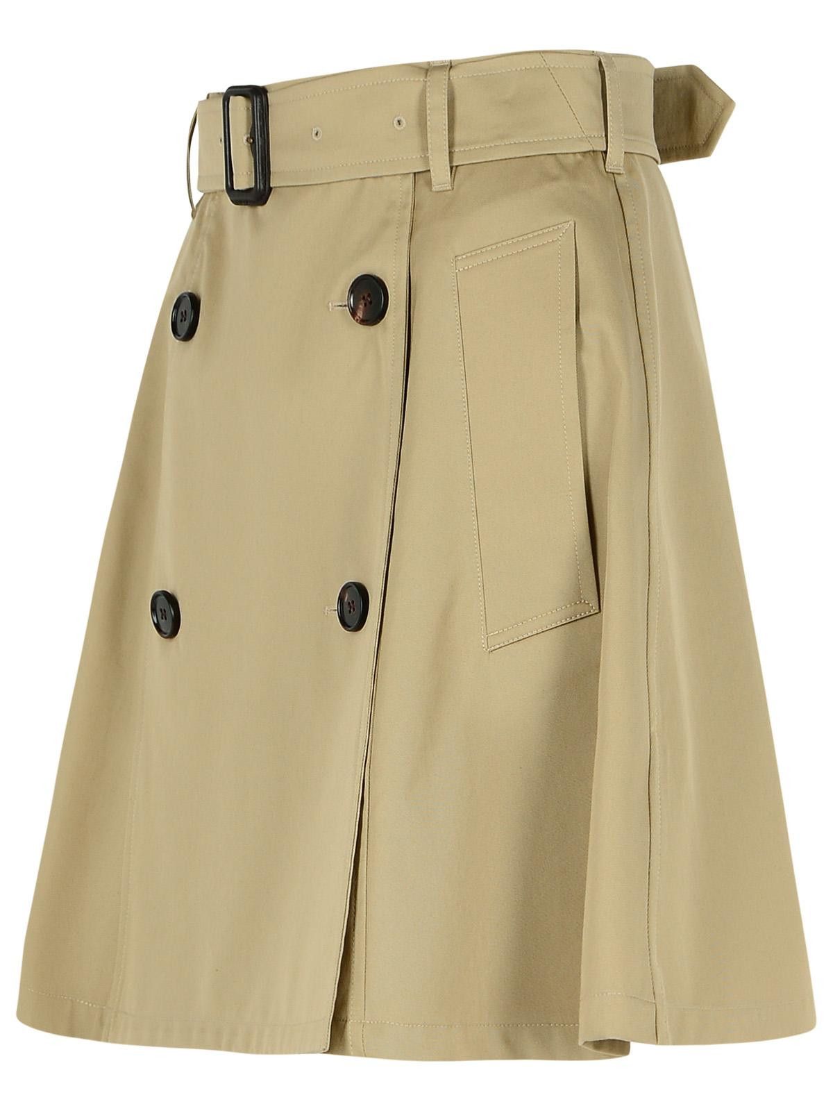 Burberry BURBERRY 'Quill' Cotton Skirt Size 27" / US 4 / IT 40 - 2 Thumbnail