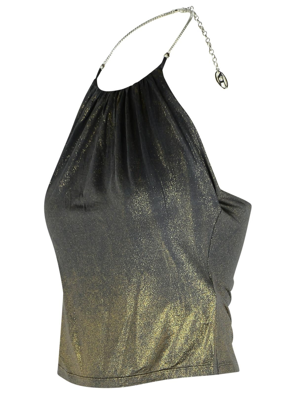 Diesel DIESEL Grey Acetate Blend Top Size S / US 4 / IT 40 - 2 Thumbnail