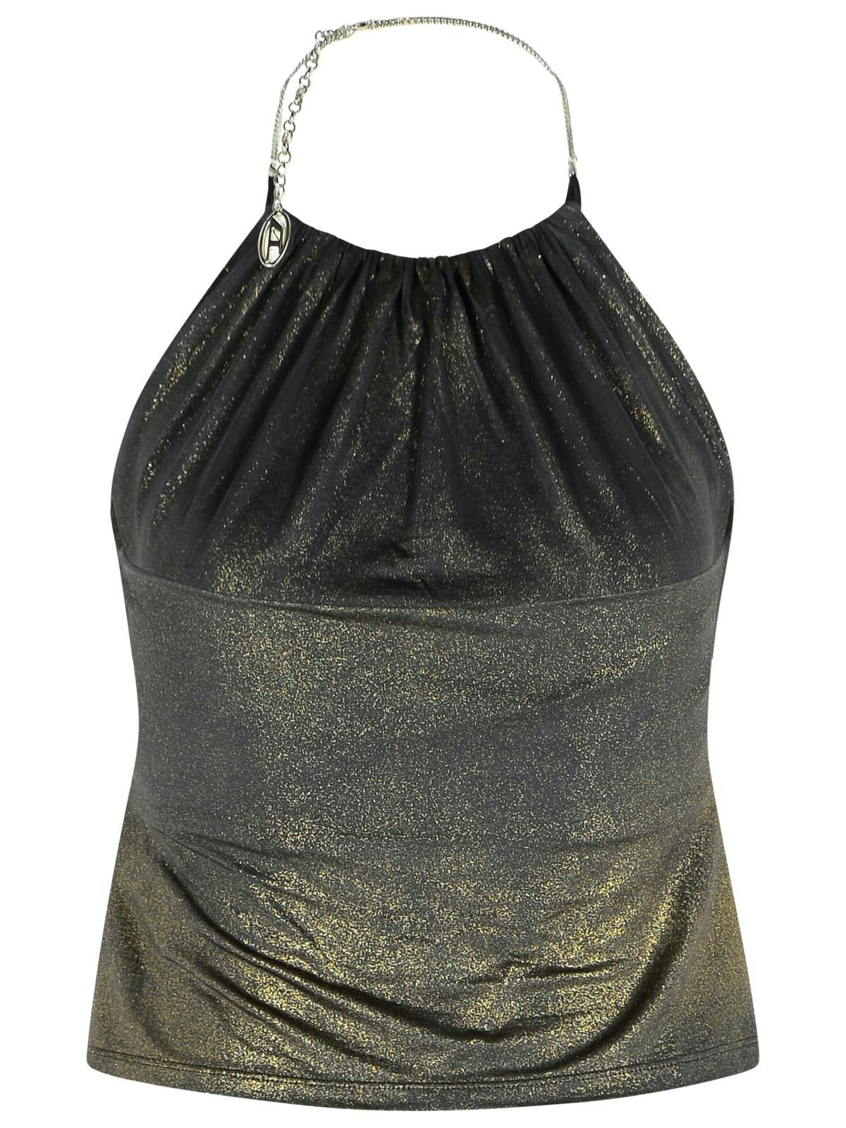 Diesel DIESEL Grey Acetate Blend Top Size S / US 4 / IT 40 - 3 Thumbnail