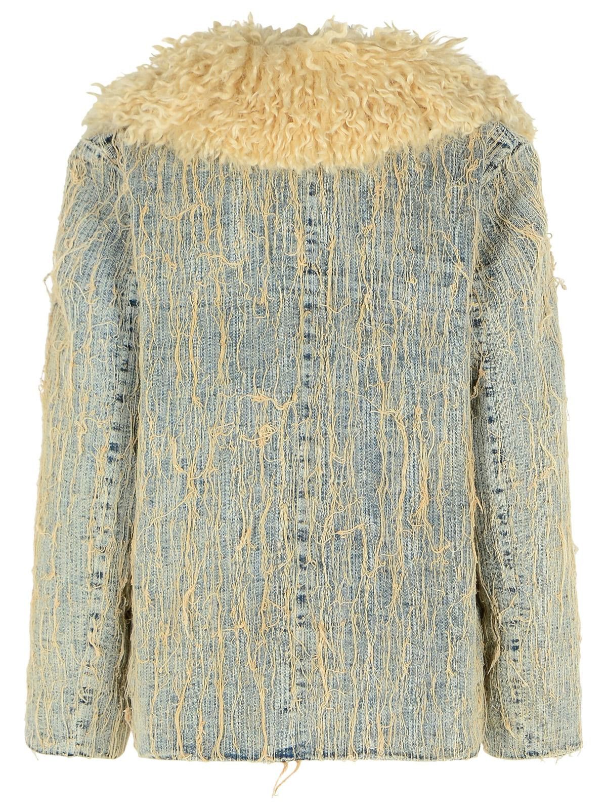 Diesel DIESEL Light Blue Cotton Blend Jacket Size M / US 6-8 / IT 42-44 - 3 Thumbnail