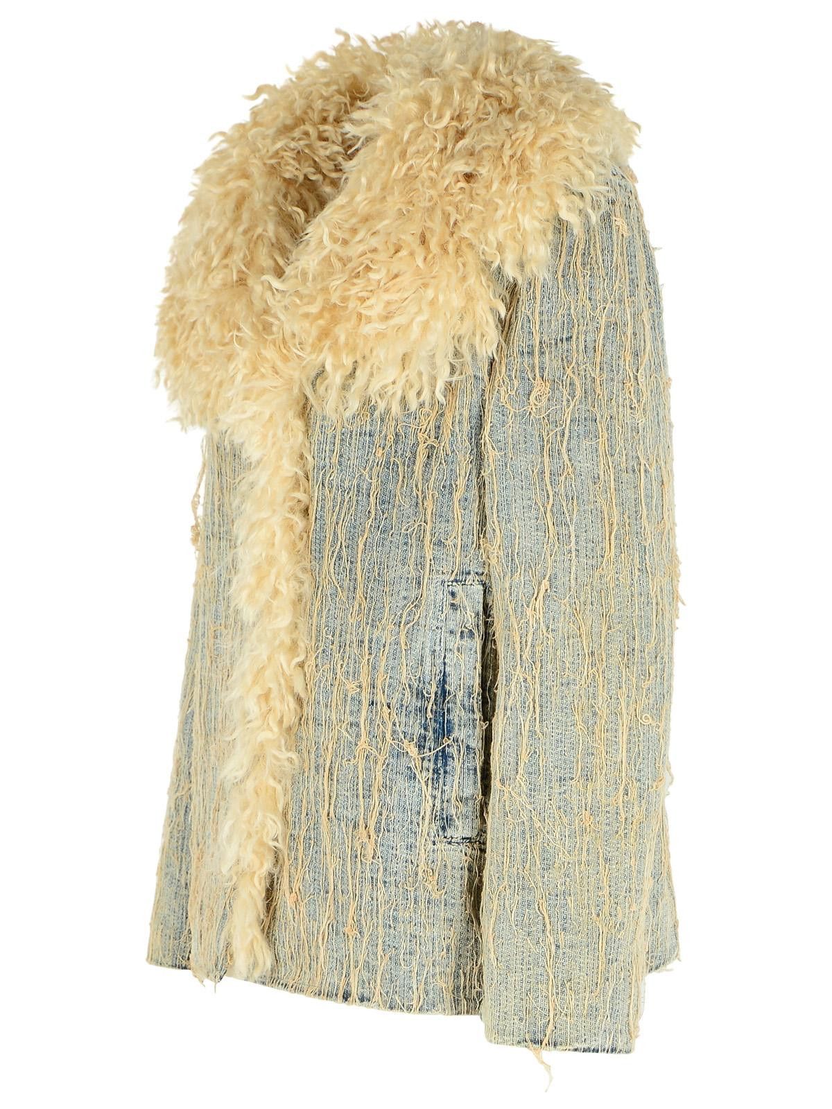 Diesel DIESEL Light Blue Cotton Blend Jacket Size M / US 6-8 / IT 42-44 - 2 Thumbnail