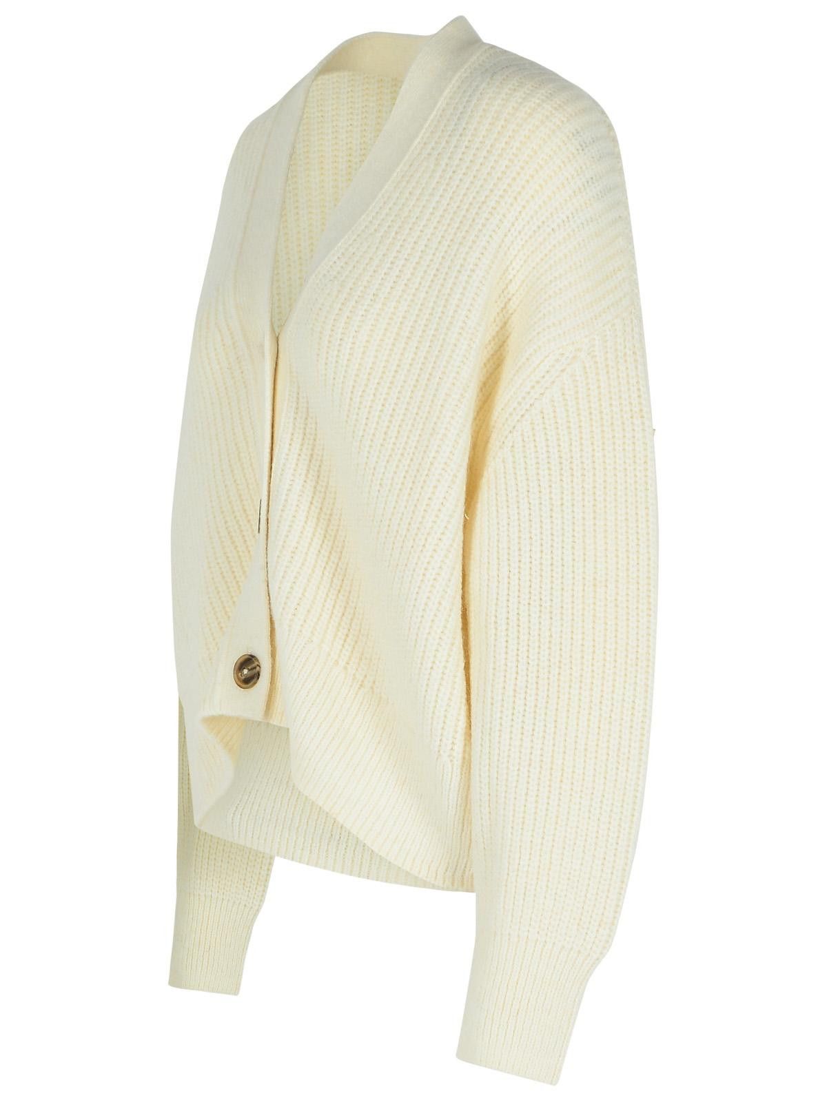 CLOSED CLOSED Ivory Alpaca Blend Cardigan Size M / US 6-8 / IT 42-44 - 2 Thumbnail