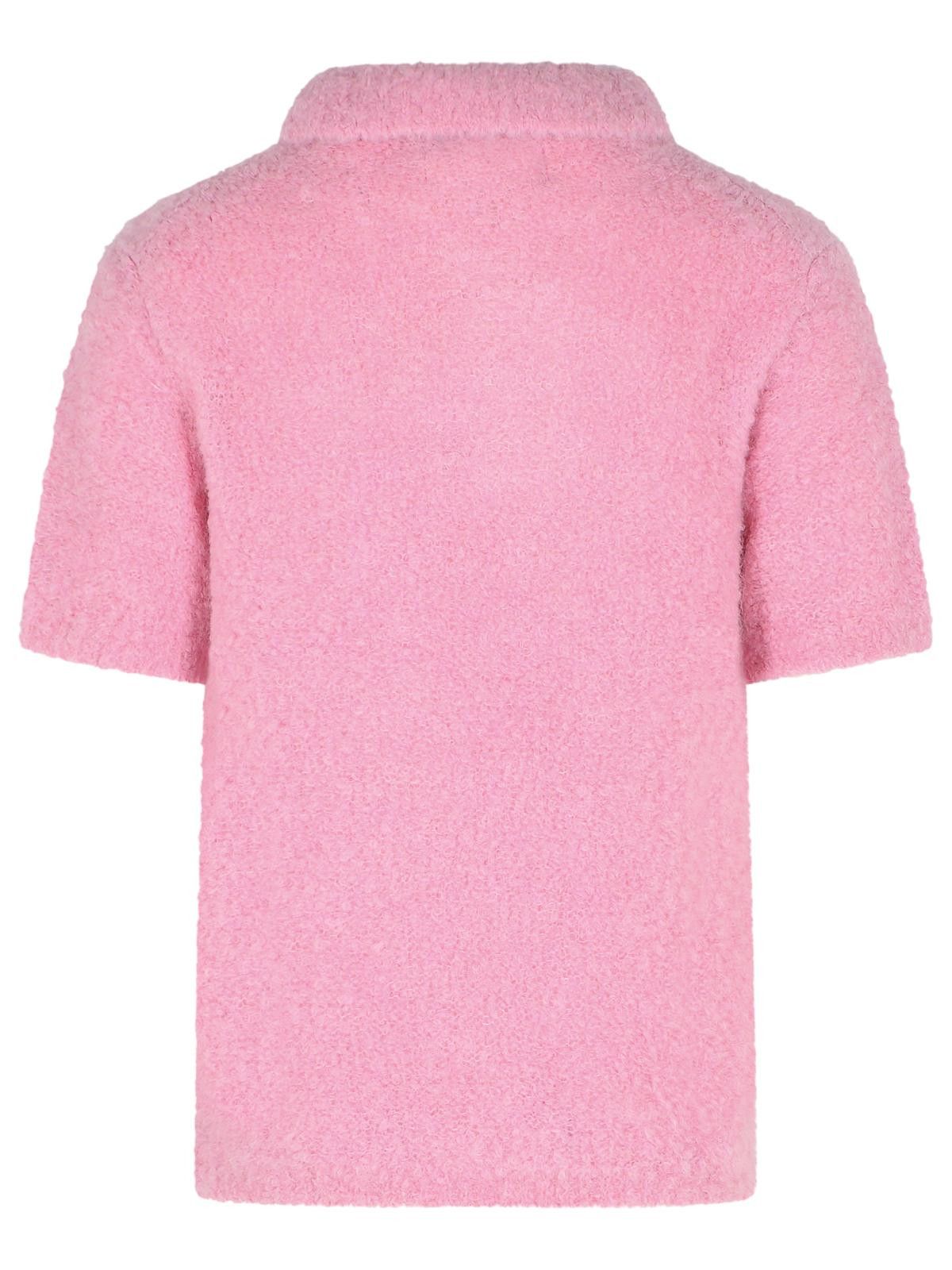 ERL ERL Pink Alpaca Blend Polo Shirt Size US L / EU 52-54 / 3 - 3 Thumbnail