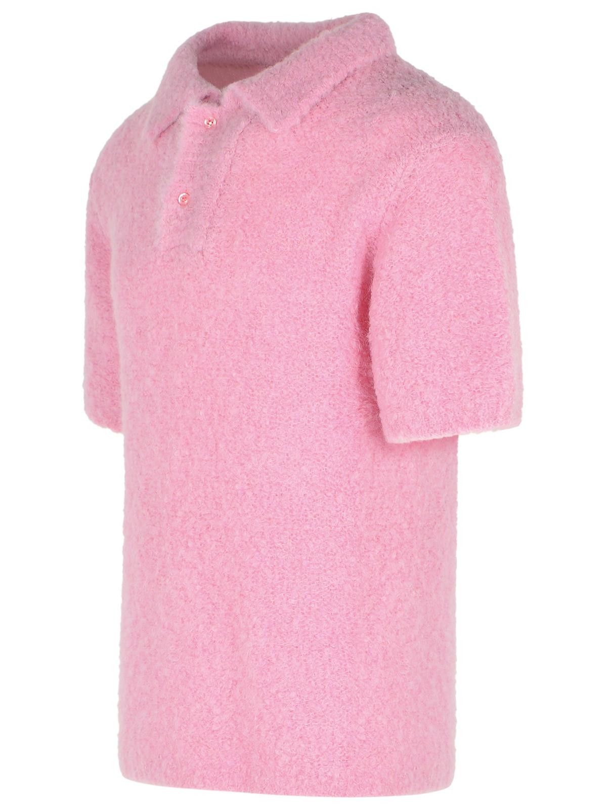 ERL ERL Pink Alpaca Blend Polo Shirt Size US L / EU 52-54 / 3 - 2 Thumbnail
