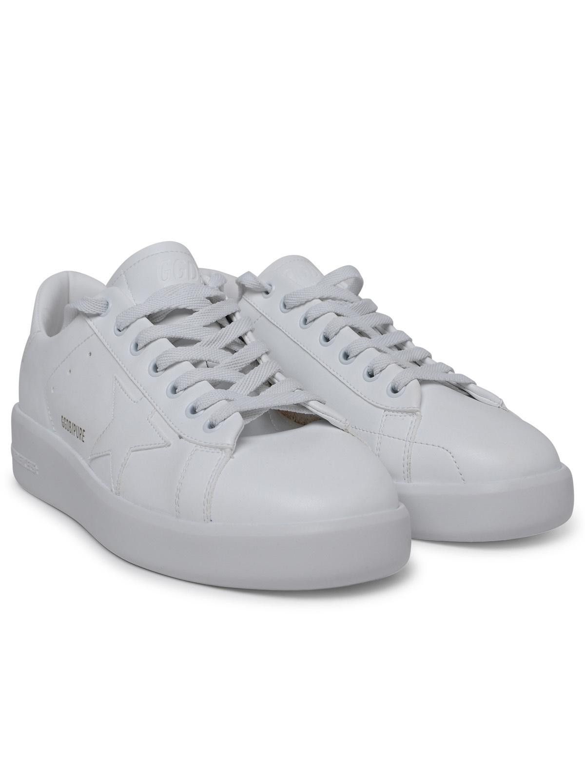 Golden Goose GOLDEN GOOSE Purestar Sneakers In White Vegan Leather Size US 13 / EU 46 - 2 Thumbnail