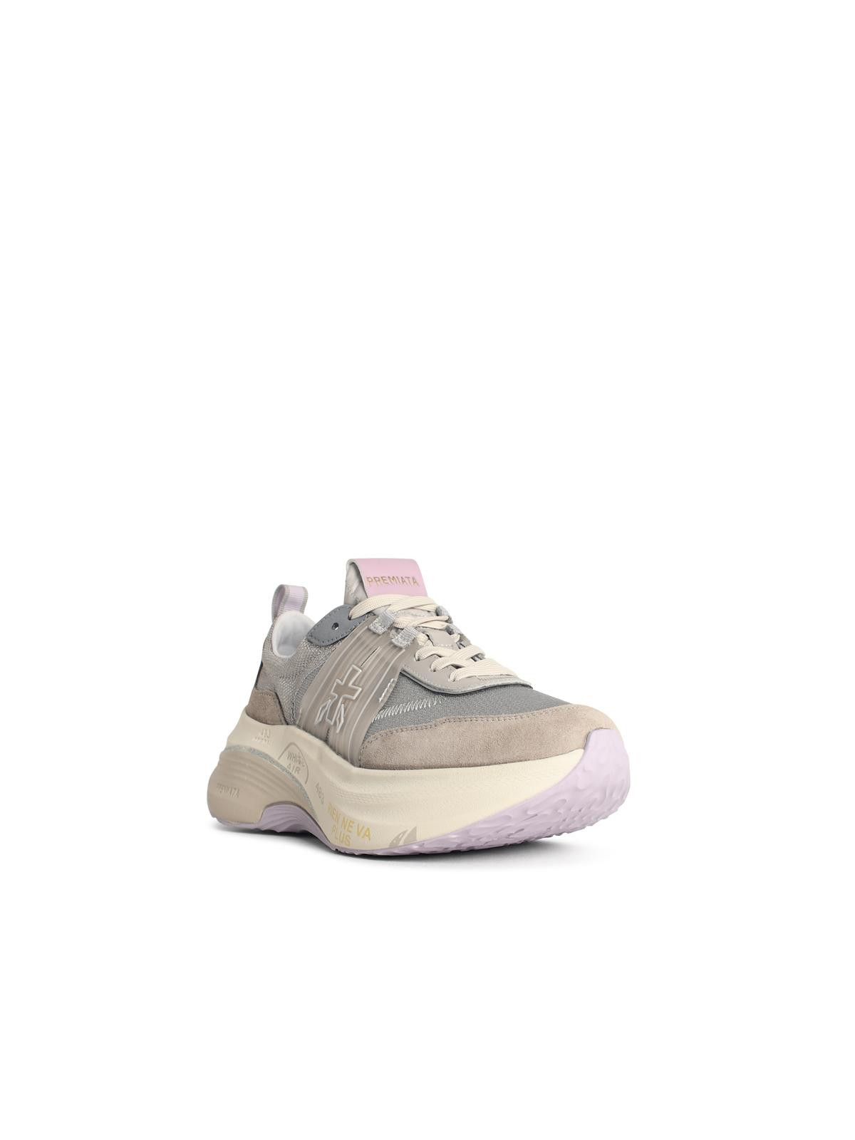 Premiata PREMIATA 'Hill' Grey Suede Blend Sneakers Size US 10 / IT 40 - 2 Thumbnail