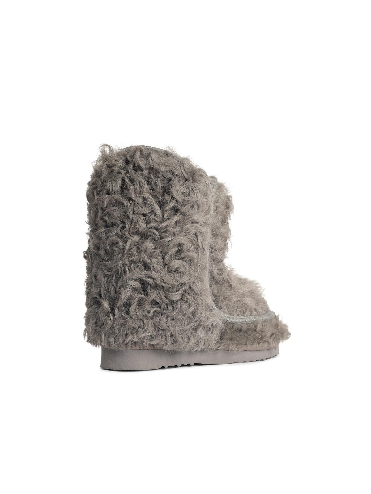 Mou MOU 'Eskimo 24' Grey Sheepskin Ankle Boots Size US 6 / IT 36 - 3 Thumbnail