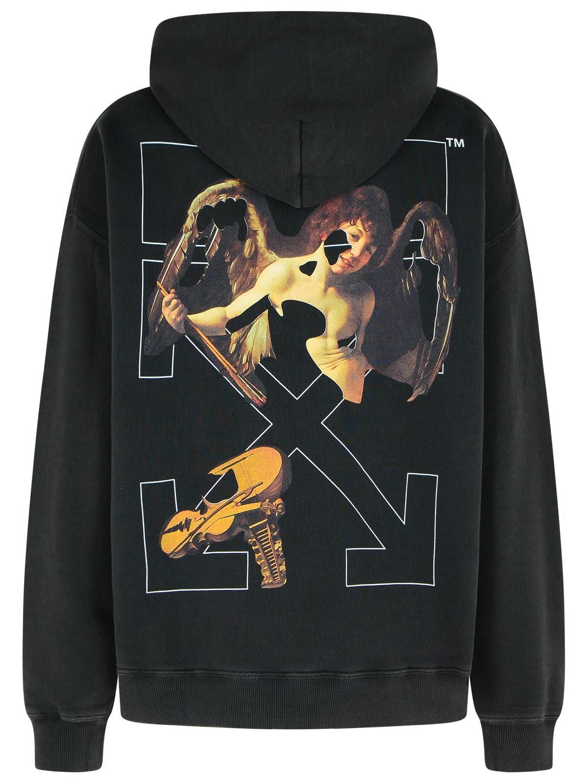 Off-White OFF-WHITE 'Cupid Arrow' Black Cotton Sweatshirt Size US M / EU 48-50 / 2 - 3 Thumbnail