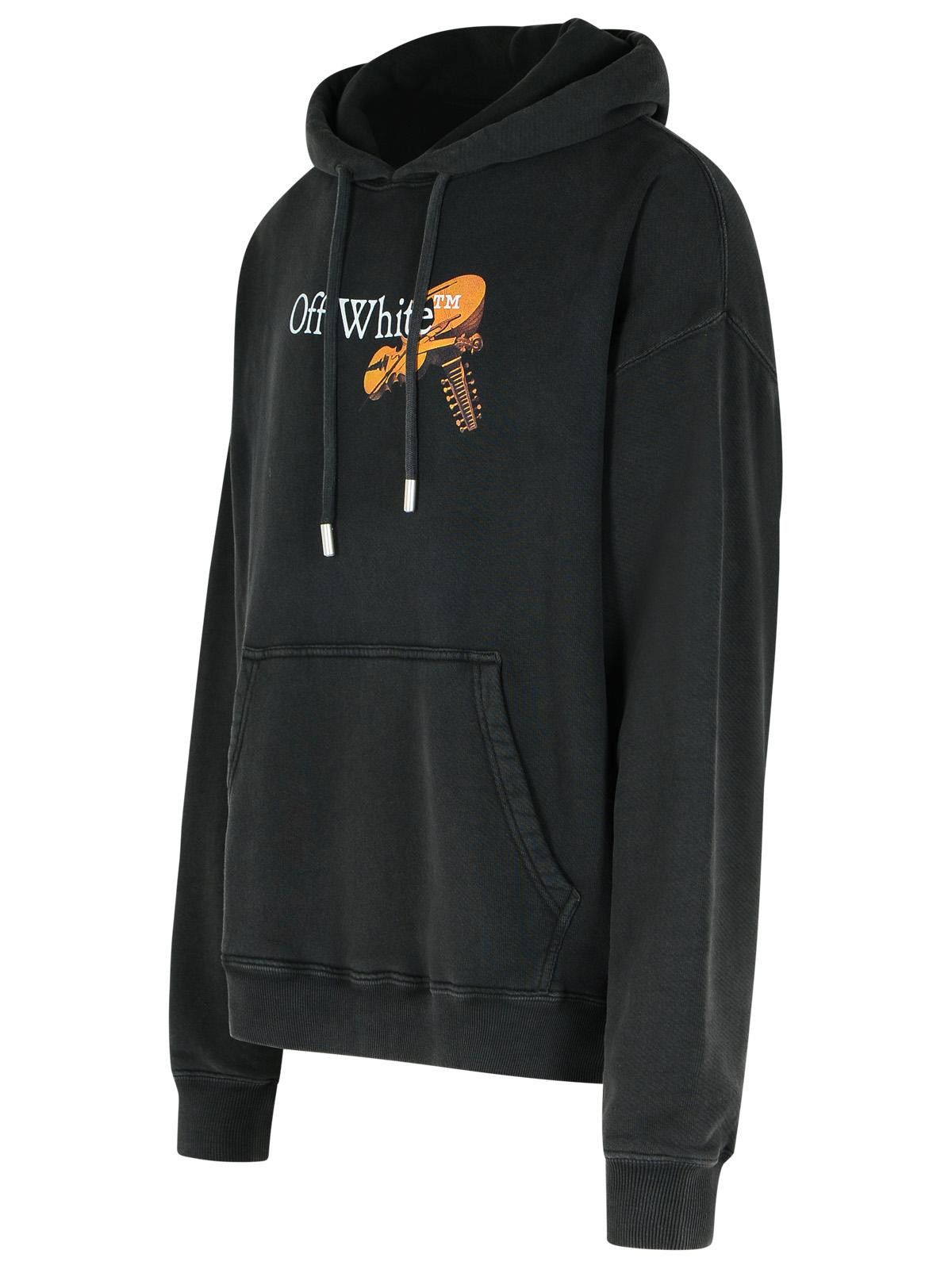 Off-White OFF-WHITE 'Cupid Arrow' Black Cotton Sweatshirt Size US M / EU 48-50 / 2 - 2 Thumbnail