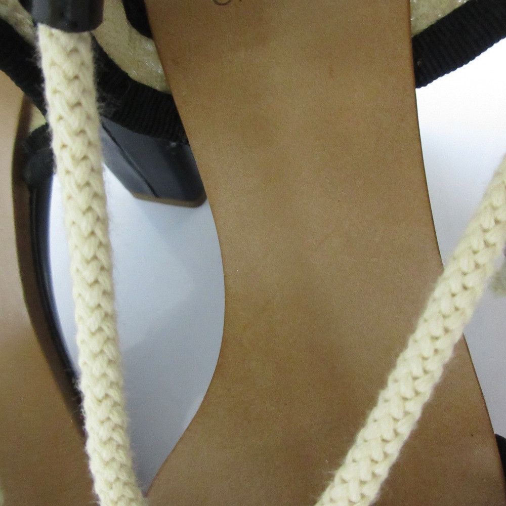 Chloe Chloe See By Chloe High Heel Lace Up Rope Sandals Natural Material Shoes DUTY FREE for USA Size ONE SIZE - 9 Thumbnail