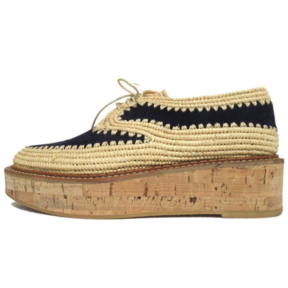 Other Other Gabriela Hearst Clergerie Raffia Cork Sole Shoes Natural Material Shoes DUTY FREE for USA Size ONE SIZE - 2 Thumbnail
