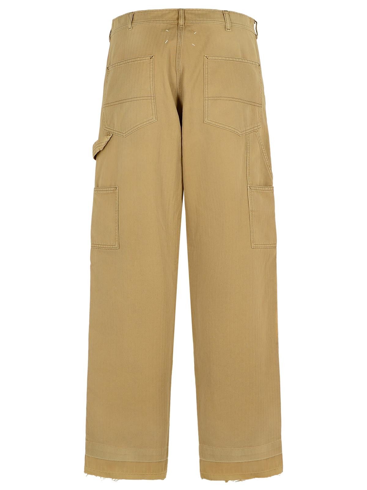 Maison Margiela MAISON MARGIELA Beige Cotton Pants Size US 31 - 3 Thumbnail