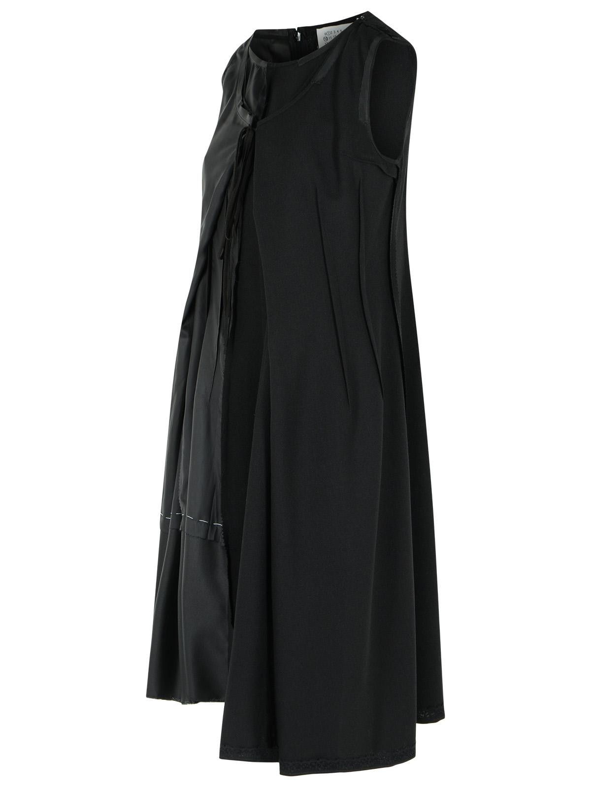 Maison Margiela MAISON MARGIELA Black Cupro Blend Dress Size XS / US 0-2 / IT 36-38 - 2 Thumbnail