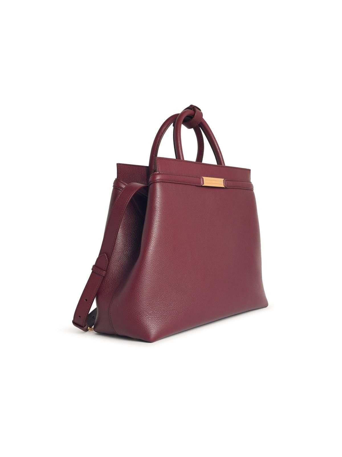 Bally BALLY Burgundy Leather Deco' Bag Size ONE SIZE - 2 Thumbnail