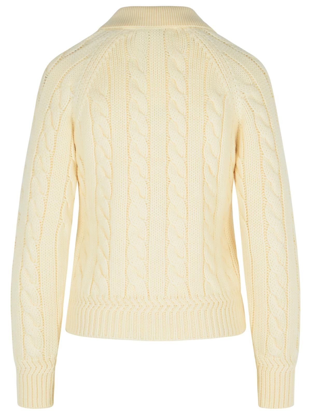 Bally BALLY Ivory Extrafine Merino Wool Sweater Size S / US 4 / IT 40 - 3 Thumbnail