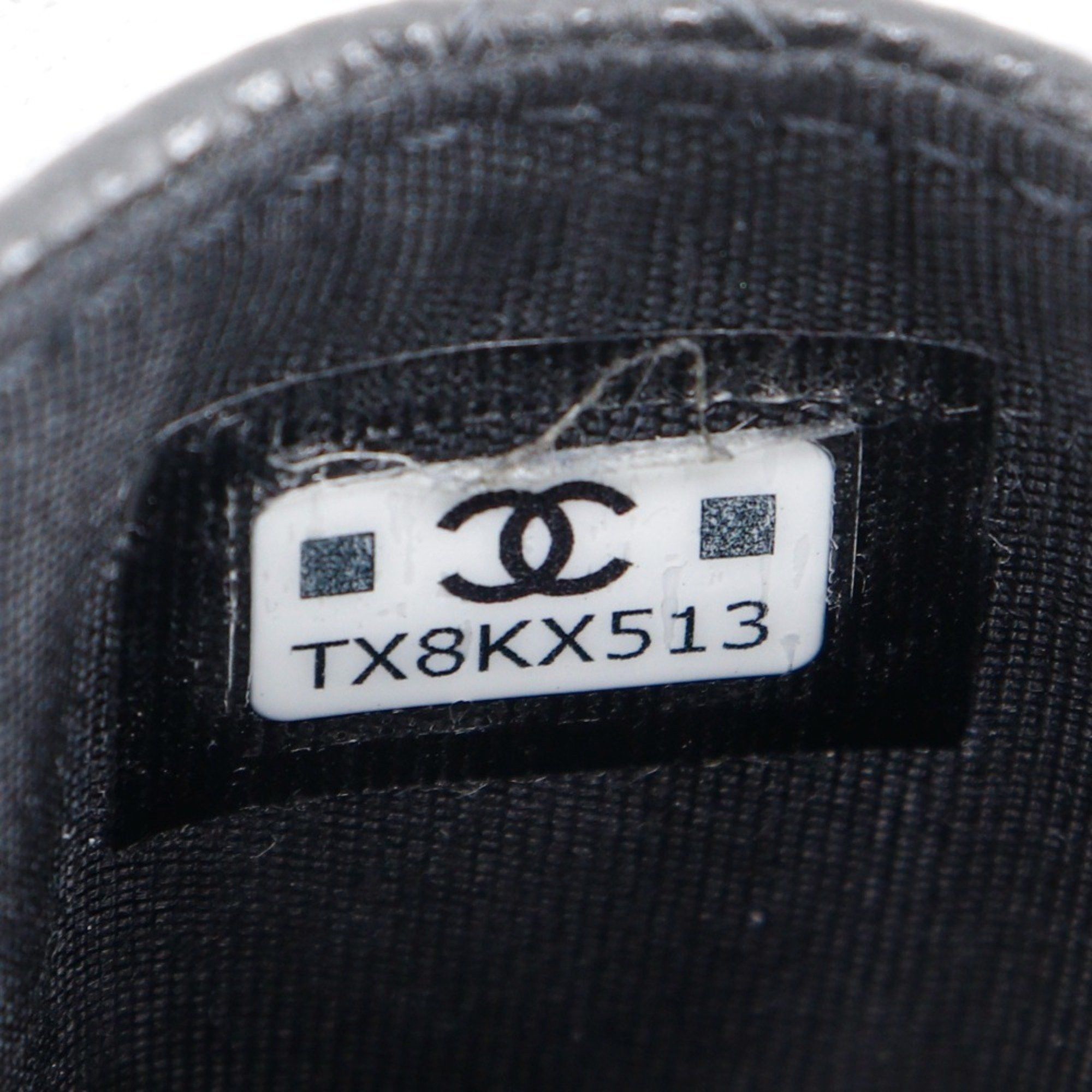 Chanel CHANEL Matelasse Card Case with Coco Mark AP3595 in Cabin Skin, Black, Women's Size ONE SIZE - 12 Thumbnail