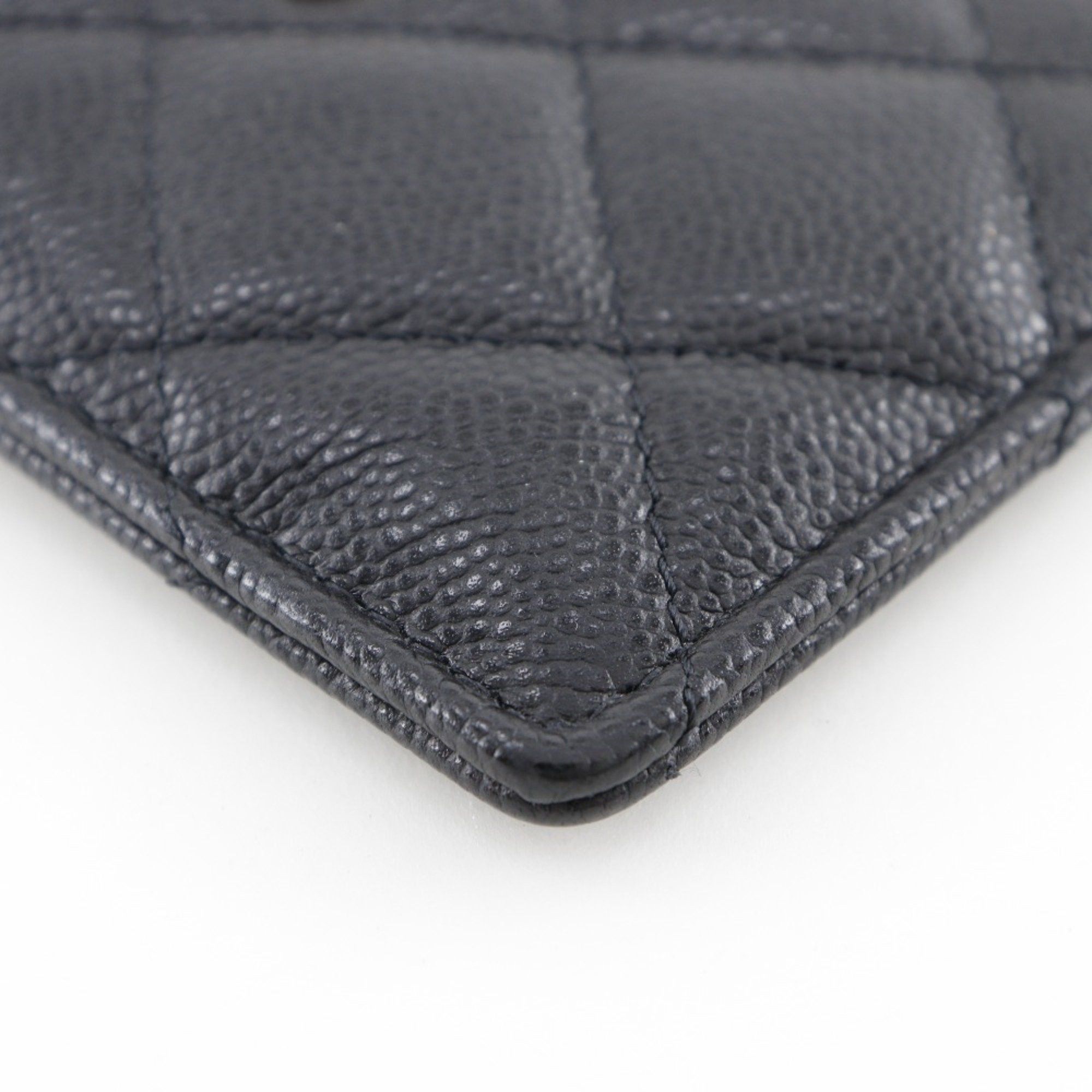 Chanel CHANEL Matelasse Card Case with Coco Mark AP3595 in Cabin Skin, Black, Women's Size ONE SIZE - 4 Thumbnail