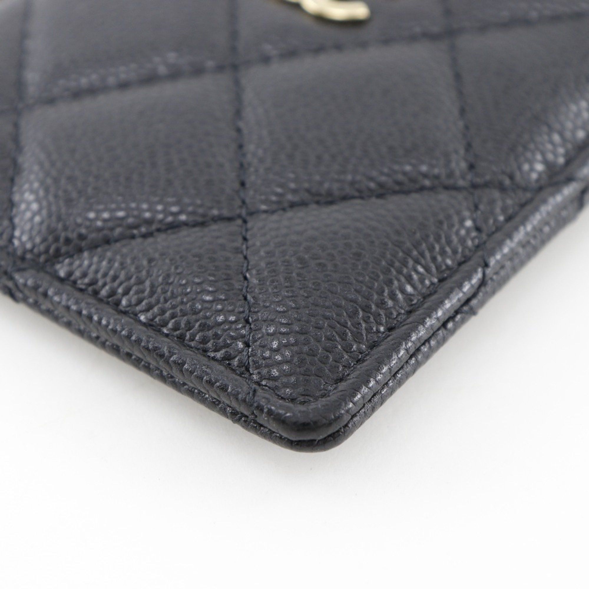 Chanel CHANEL Matelasse Card Case with Coco Mark AP3595 in Cabin Skin, Black, Women's Size ONE SIZE - 5 Thumbnail