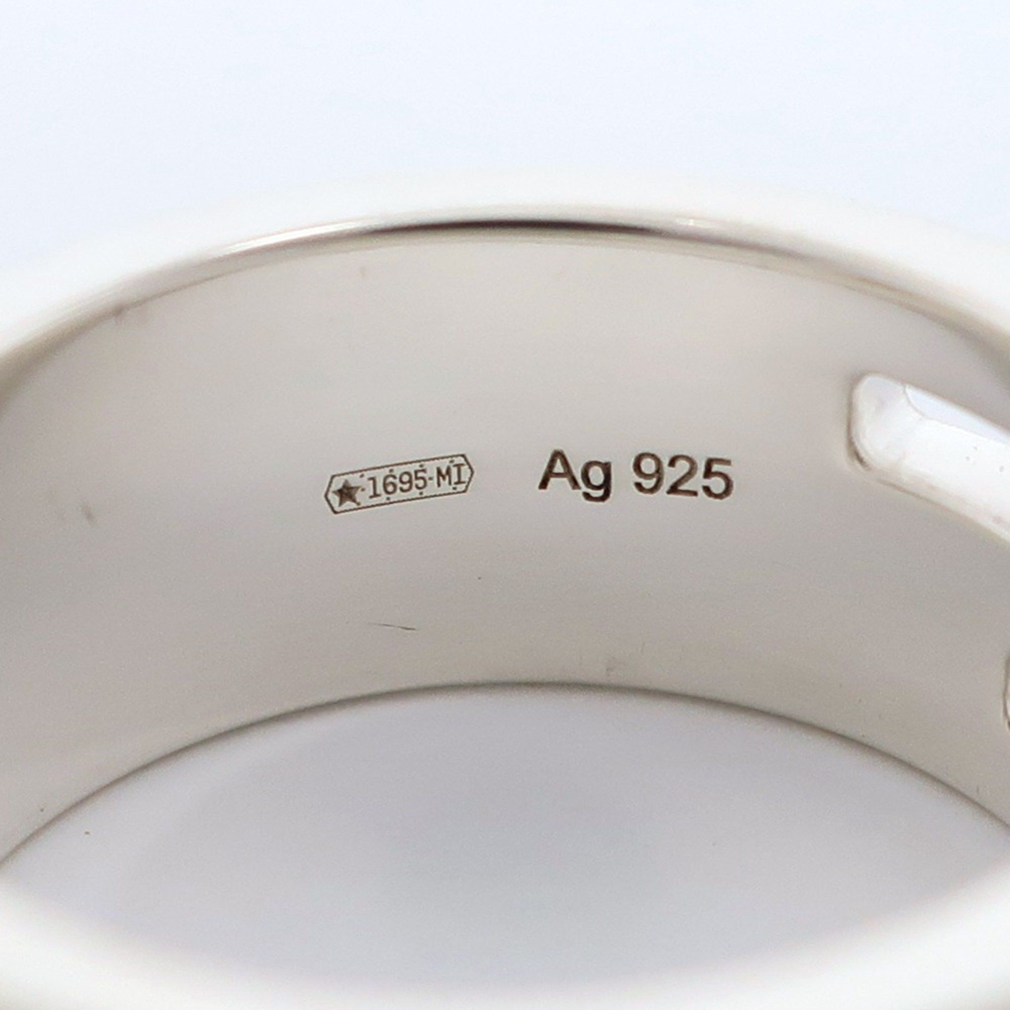 Gucci Gucci Branded G Ring, Size 10, Sterling Silver, Approx. 7.1g, Women's Size ONE SIZE - 6 Thumbnail