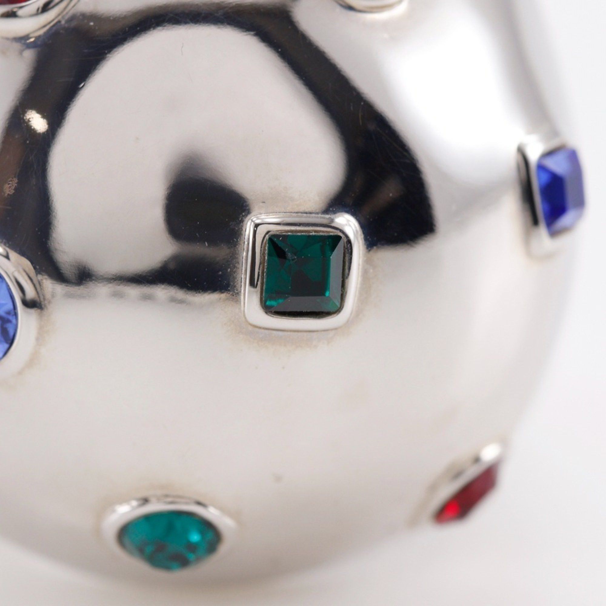 Louis Vuitton Louis Vuitton Bookle Dreille Ring, Size 13.5, Strass Cocktail Planet Design with Rhinestones, Multicolor, Approx. 36.04g, Unisex Size ONE SIZE - 7 Thumbnail