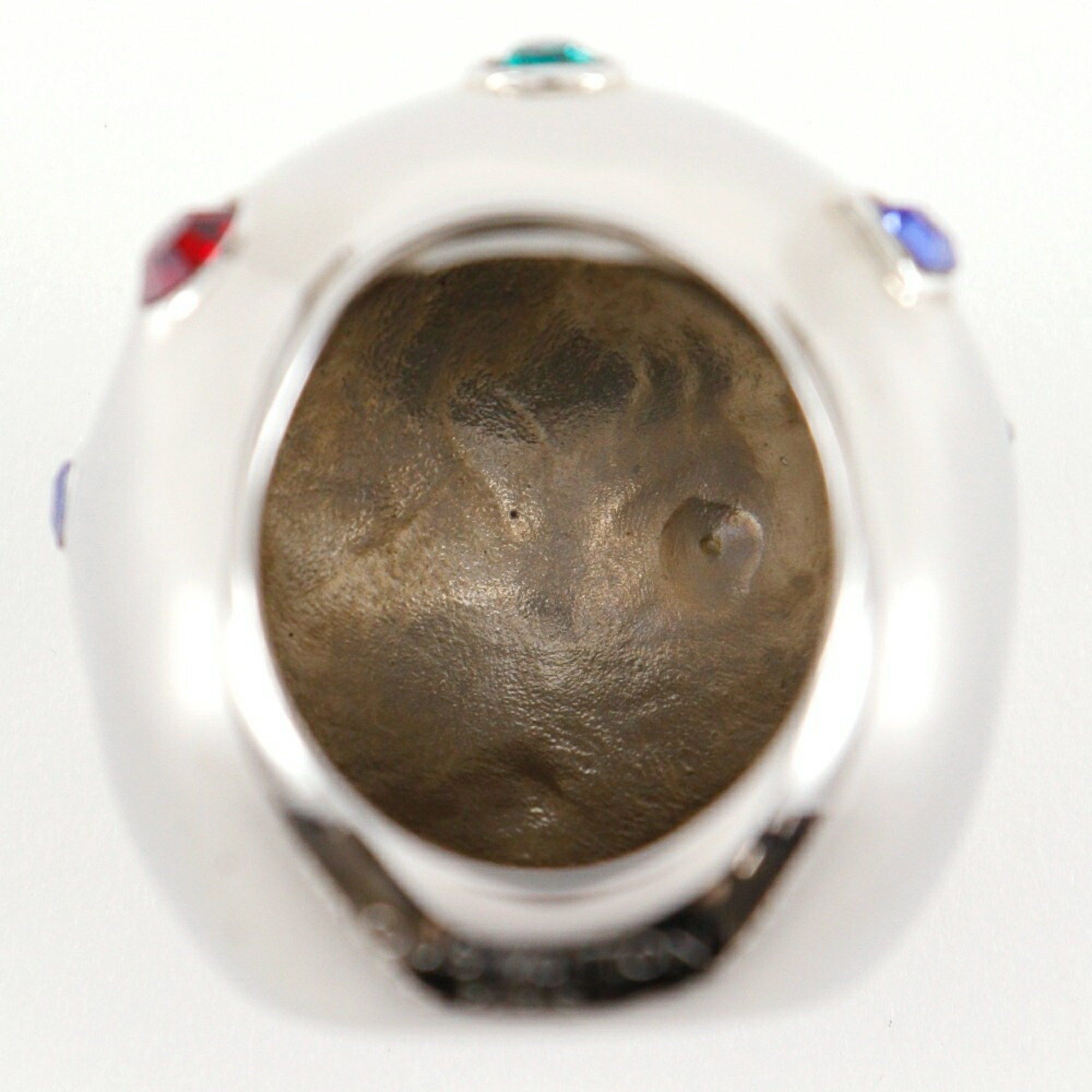 Louis Vuitton Louis Vuitton Bookle Dreille Ring, Size 13.5, Strass Cocktail Planet Design with Rhinestones, Multicolor, Approx. 36.04g, Unisex Size ONE SIZE - 6 Thumbnail