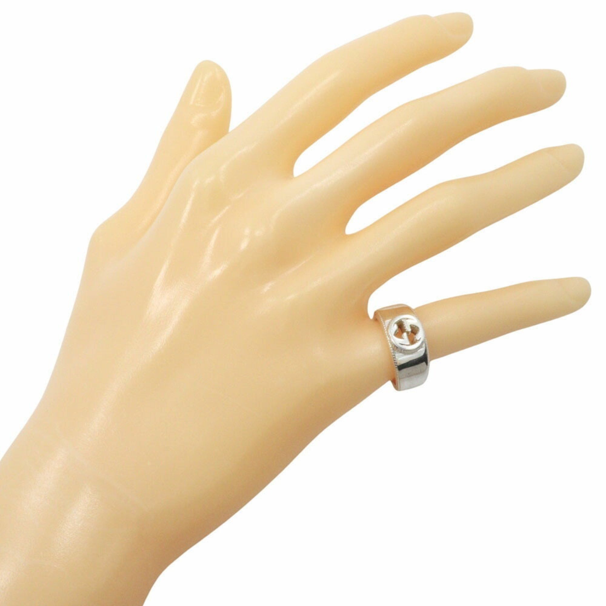 Gucci Gucci Interlocking G Ring, Size 9.5, Sterling Silver, Approx. 8.5g, Women's Size ONE SIZE - 2 Thumbnail