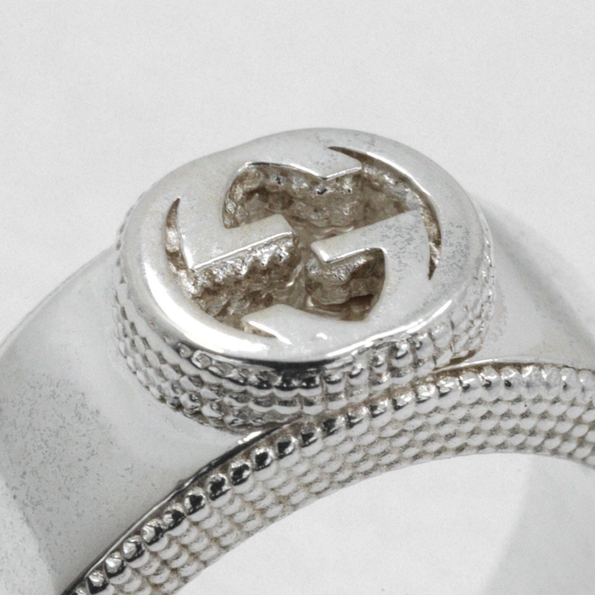 Gucci Gucci Interlocking G Ring, Size 9.5, Sterling Silver, Approx. 8.5g, Women's Size ONE SIZE - 4 Thumbnail