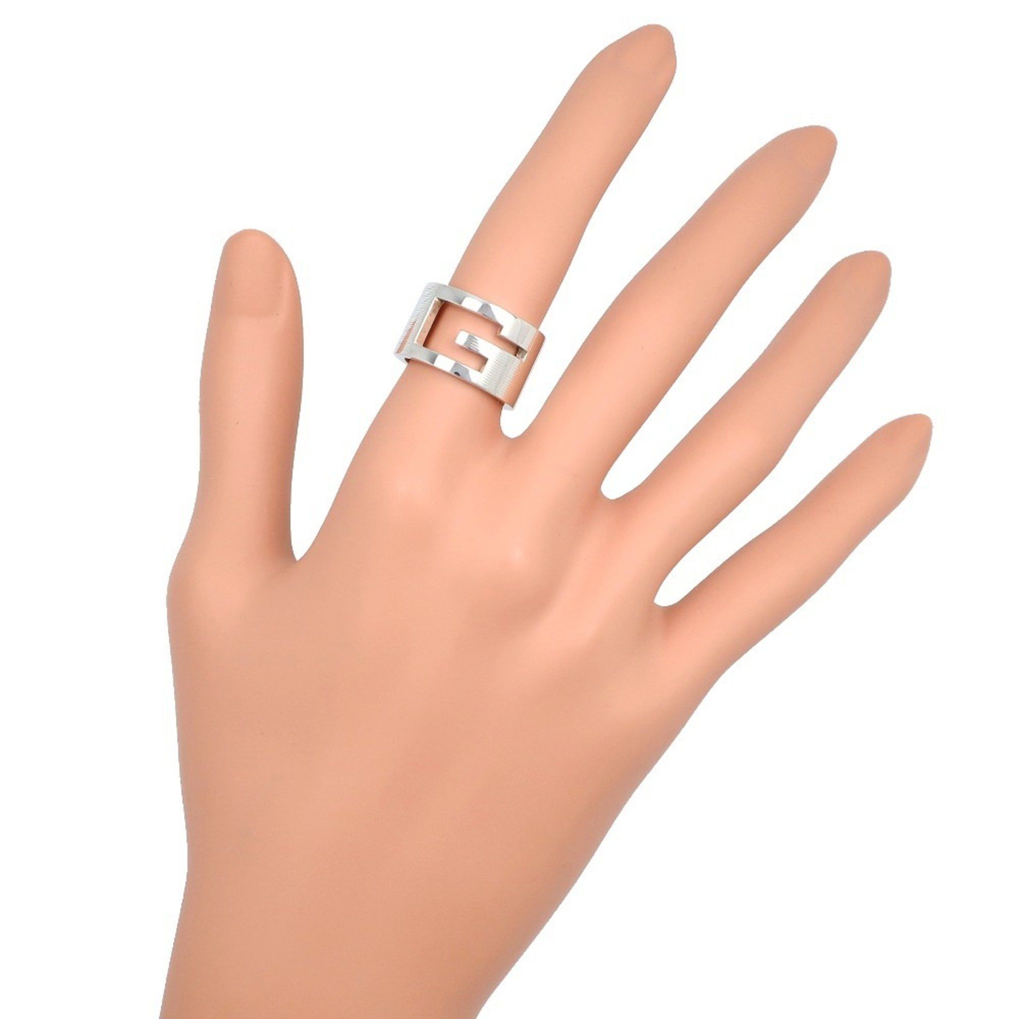 Gucci Gucci Branded G Wide Ring, Size 11, Sterling Silver, Approx. 11.6g, Women's Size ONE SIZE - 2 Thumbnail