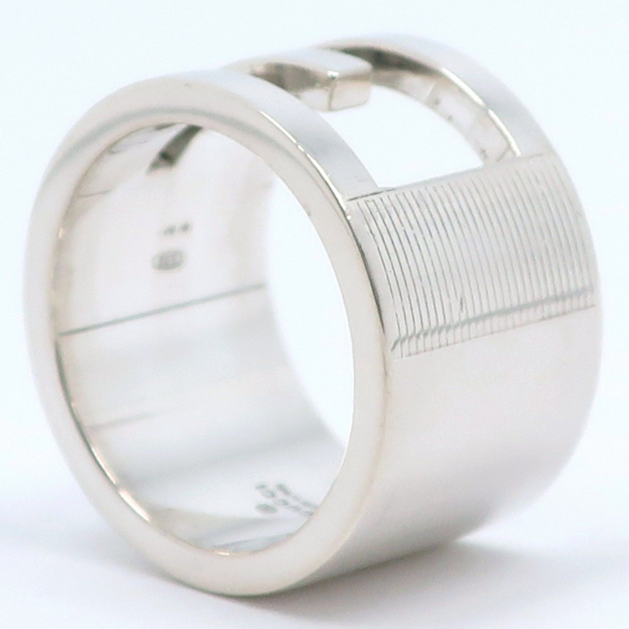 Gucci Gucci Branded G Wide Ring, Size 11, Sterling Silver, Approx. 11.6g, Women's Size ONE SIZE - 3 Thumbnail