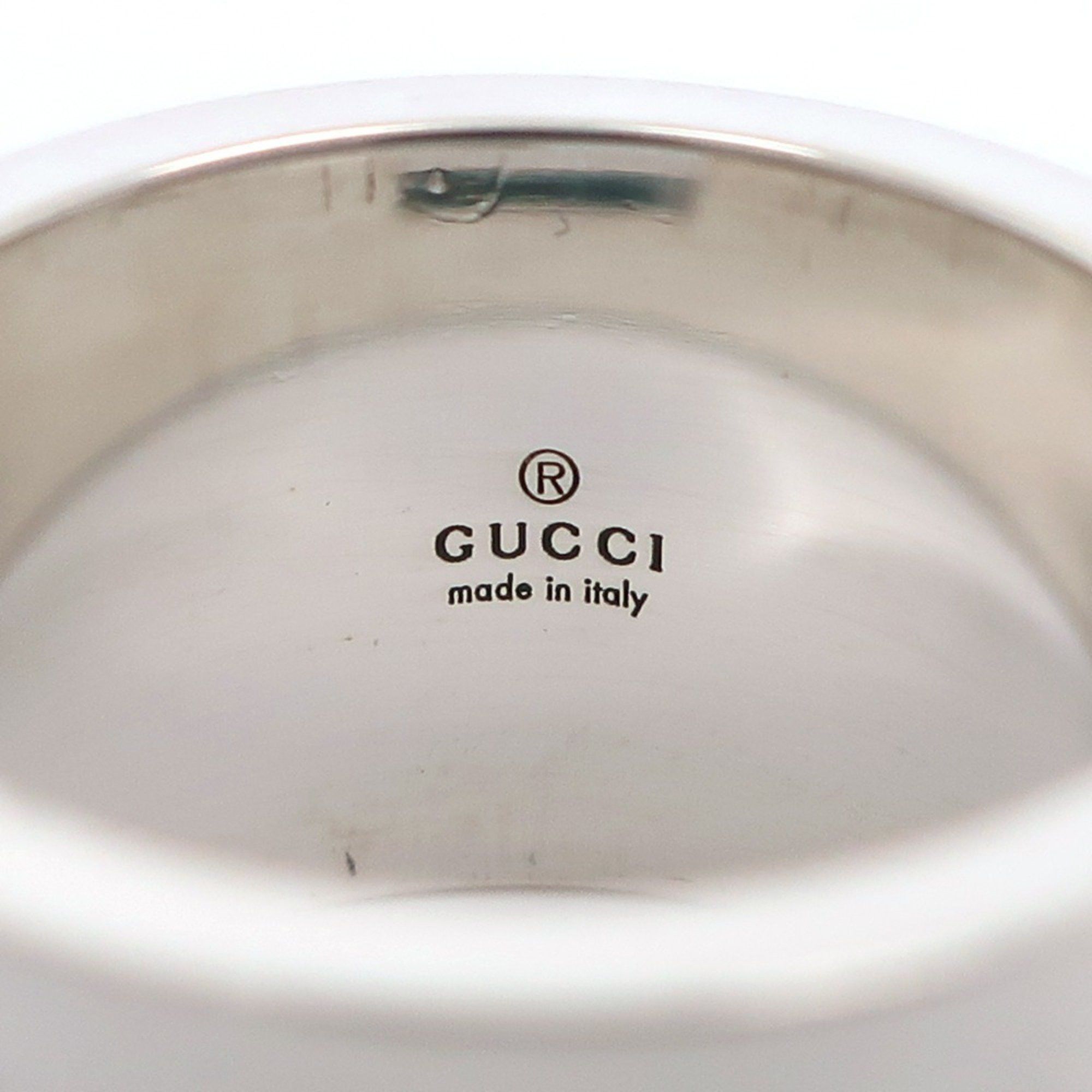 Gucci Gucci Branded G Wide Ring, Size 11, Sterling Silver, Approx. 11.6g, Women's Size ONE SIZE - 4 Thumbnail