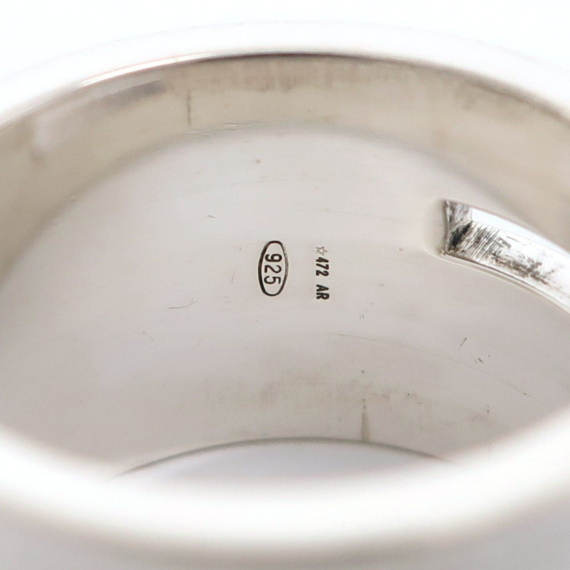 Gucci Gucci Branded G Wide Ring, Size 11, Sterling Silver, Approx. 11.6g, Women's Size ONE SIZE - 6 Thumbnail
