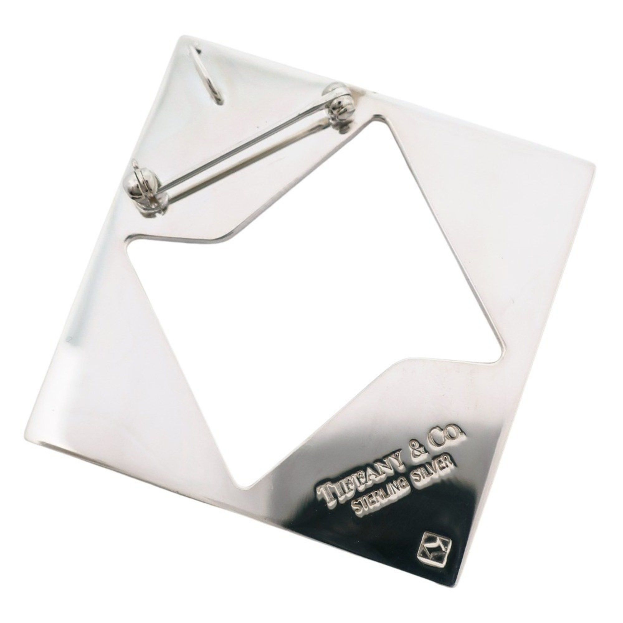 Tiffany & Co. Tiffany & Co. Square Brooch Pendant, 925 Sterling Silver, Approx. 14.8g, Unisex Size ONE SIZE - 2 Thumbnail