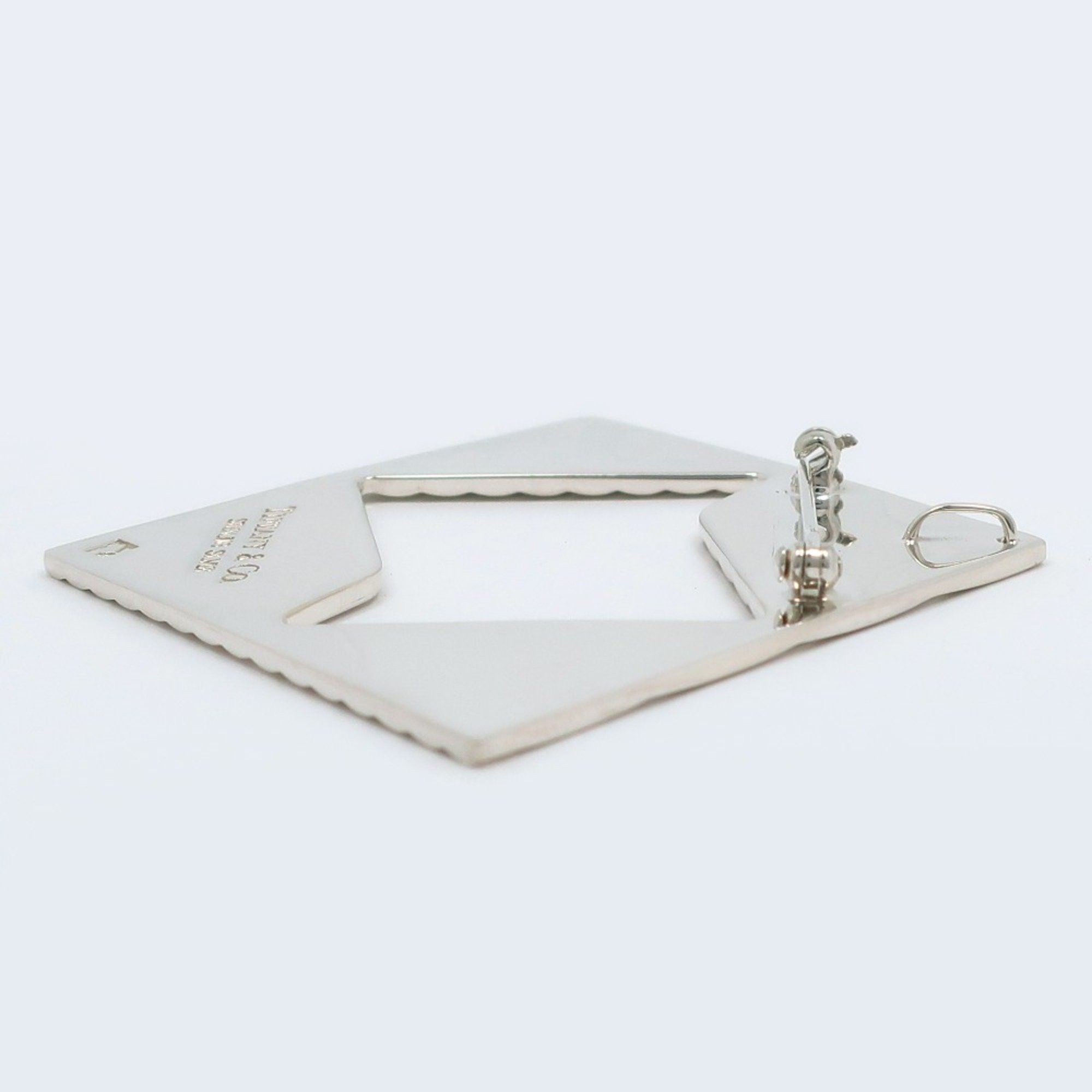 Tiffany & Co. Tiffany & Co. Square Brooch Pendant, 925 Sterling Silver, Approx. 14.8g, Unisex Size ONE SIZE - 3 Thumbnail