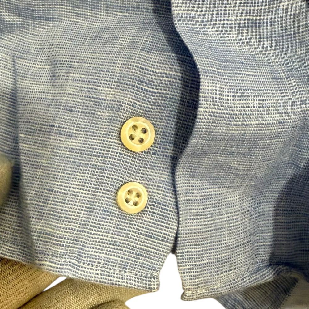Other Other DANOLIS Linen Long Sleeve Shirt Natural Material Dress Shirt DUTY FREE for USA Size ONE SIZE - 5 Thumbnail