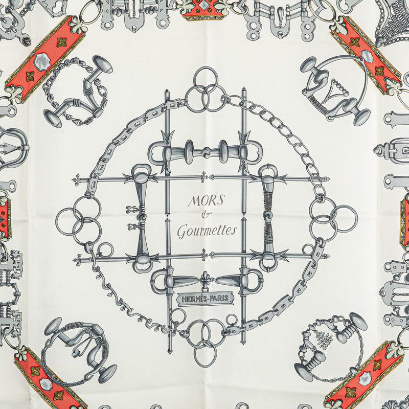 Hermes Hermes Hermes MORS ET GOURMETTES Silk Scarf Others Scarf DUTY FREE for USA Size ONE SIZE - 2 Thumbnail