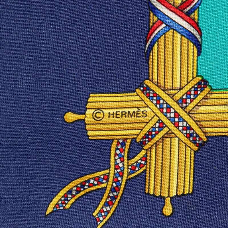 Hermes Hermes Hermes 1789 LIBERTE EGALITE FRATERNITE REPUBLIQUE FRANCAISE Silk Scarf Others Scarf DUTY FREE for USA Size ONE SIZE - 4 Thumbnail
