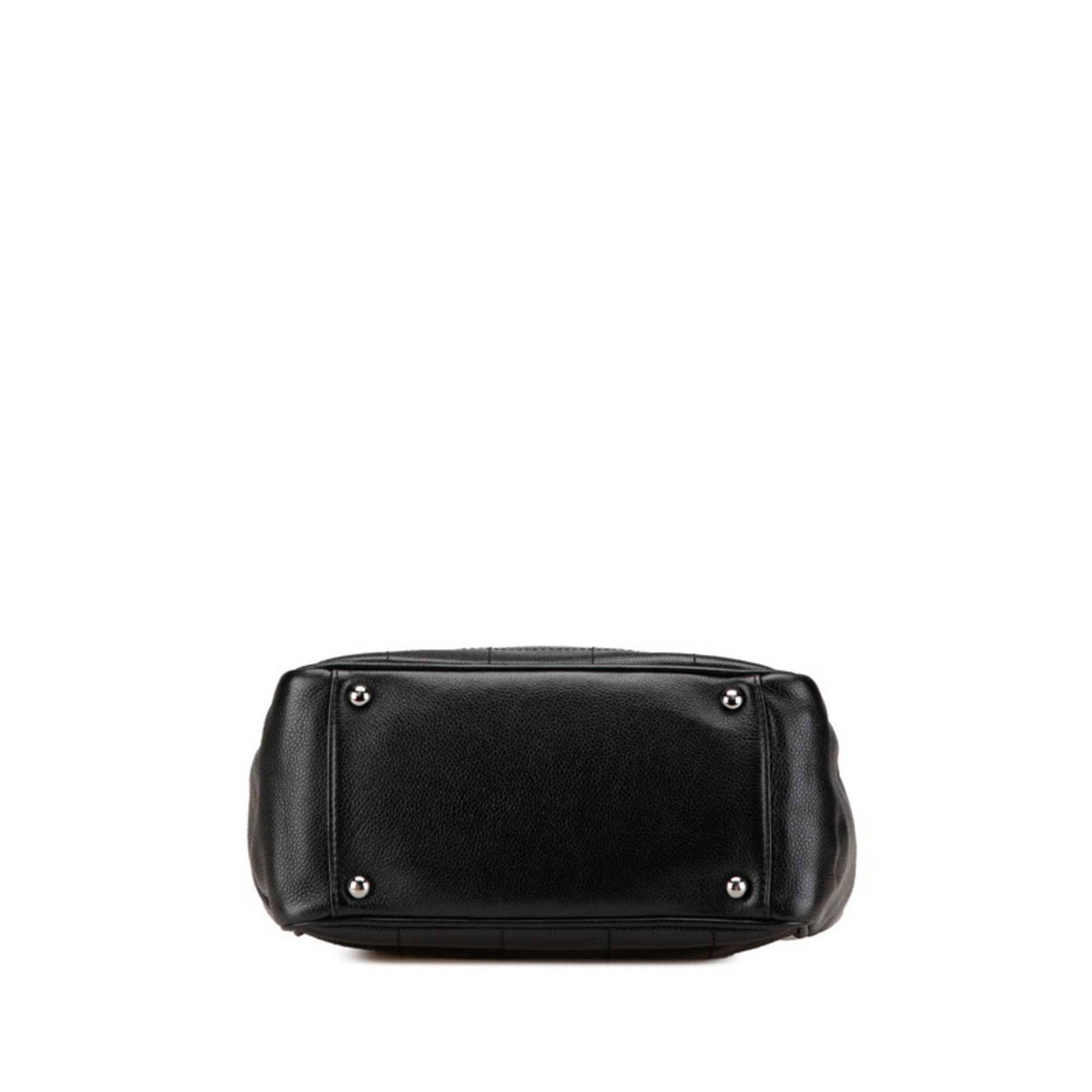Chanel CHANEL Chocobar Coco Mark Tote Bag in Black Caviar Skin for Women Size ONE SIZE - 3 Thumbnail