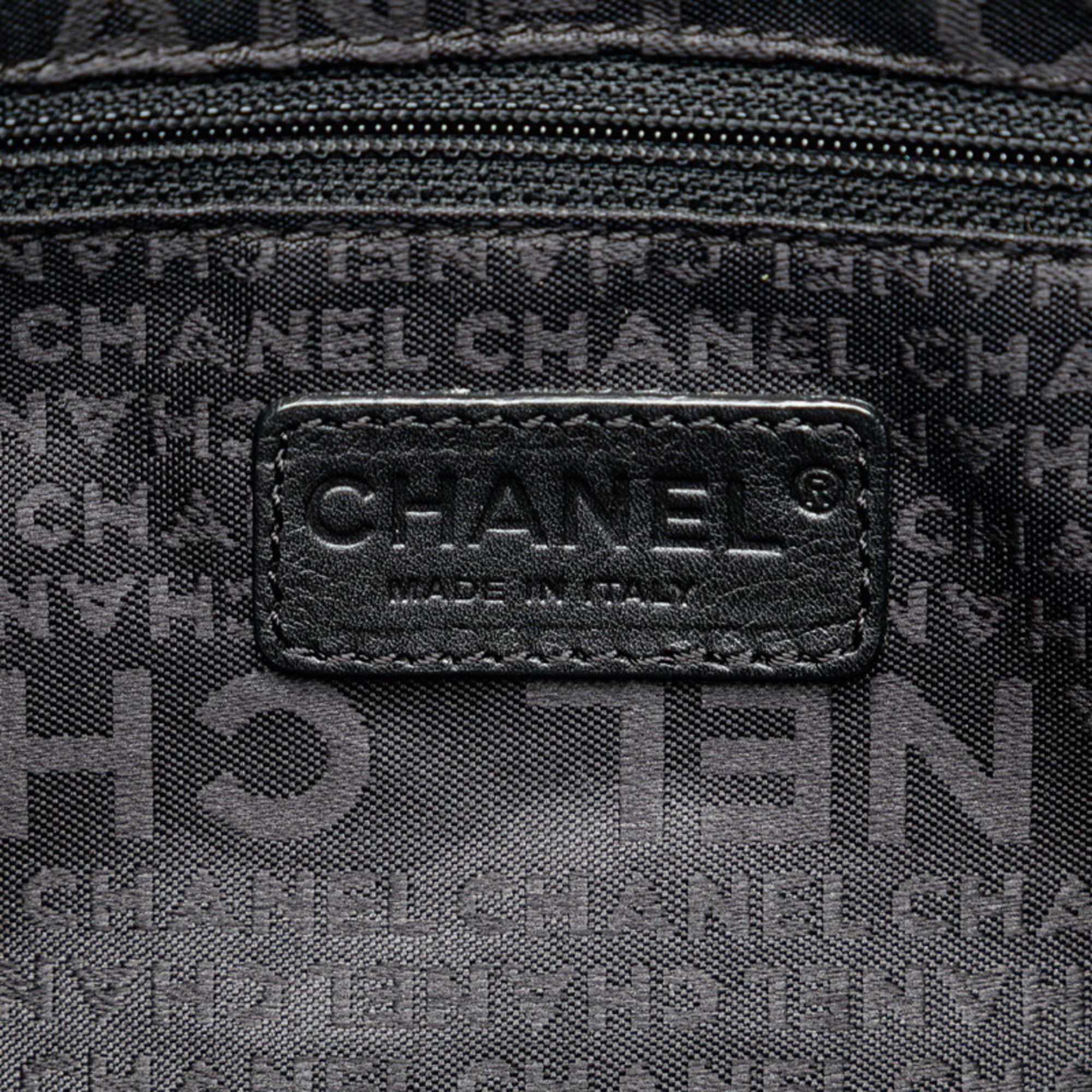 Chanel CHANEL Chocobar Coco Mark Tote Bag in Black Caviar Skin for Women Size ONE SIZE - 8 Thumbnail