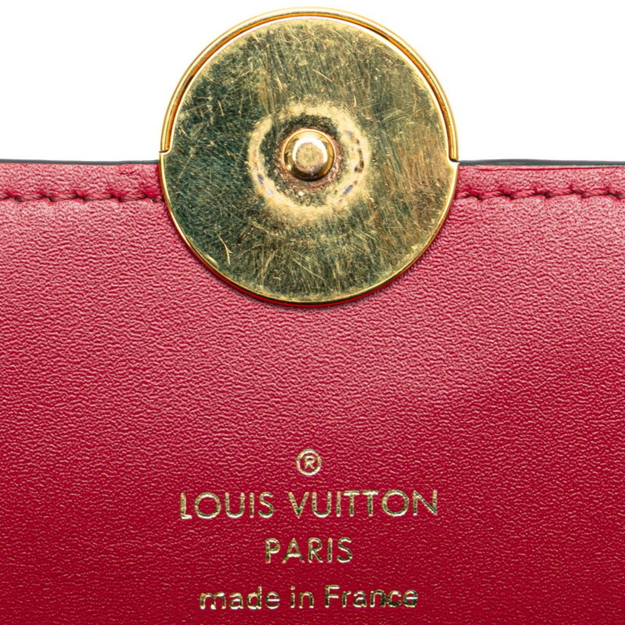 Louis Vuitton Louis Vuitton Monogram Portefeuille Floral Chain Wallet Shoulder Bag M69578 Fuchsia Brown PVC Leather Women's LOUIS VUITTON Size ONE SIZE - 5 Thumbnail