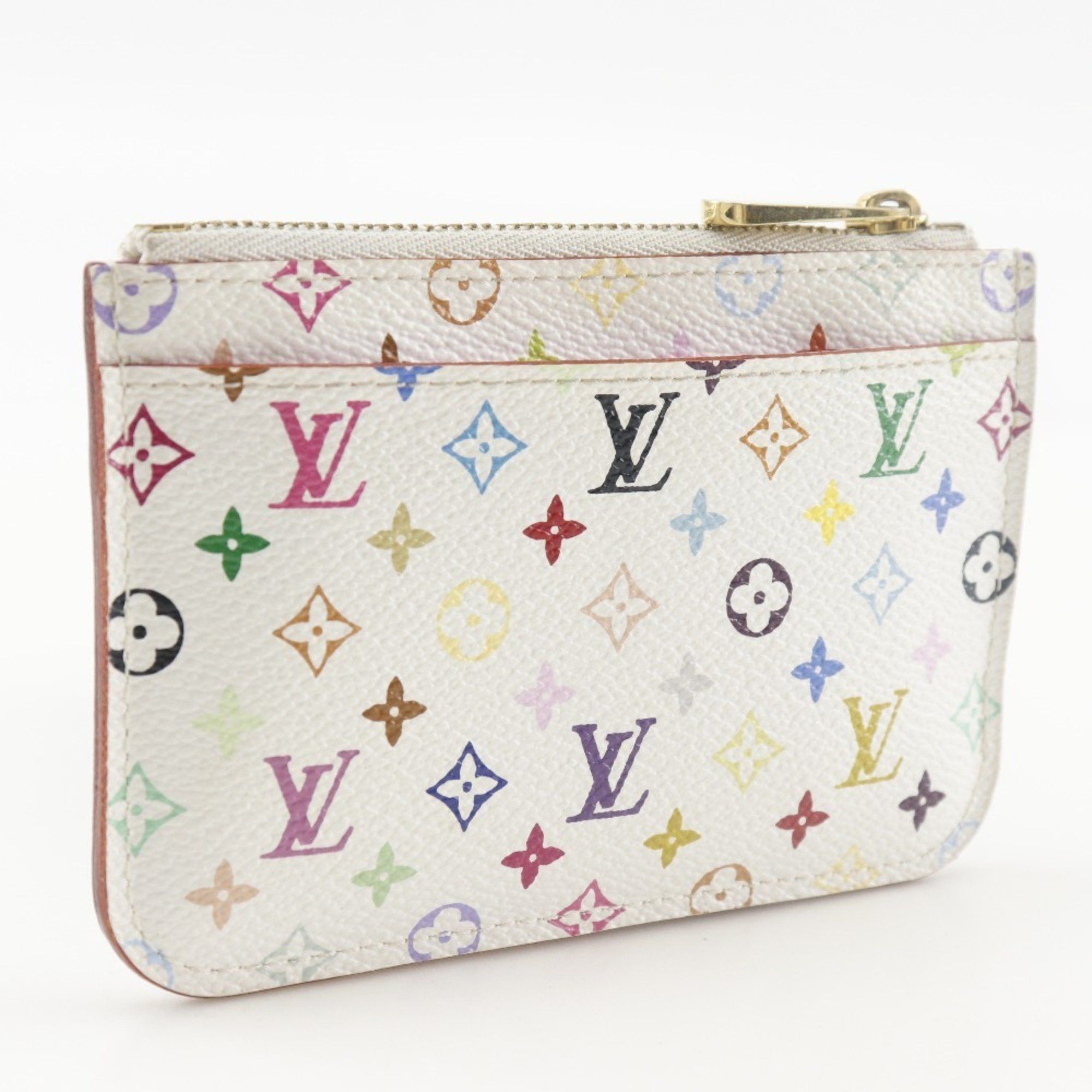 Louis Vuitton Louis Vuitton Pochette Cree Coin Case M93734 Monogram Multicolore 2009 White C019 Women's S182925869 Size ONE SIZE - 3 Thumbnail