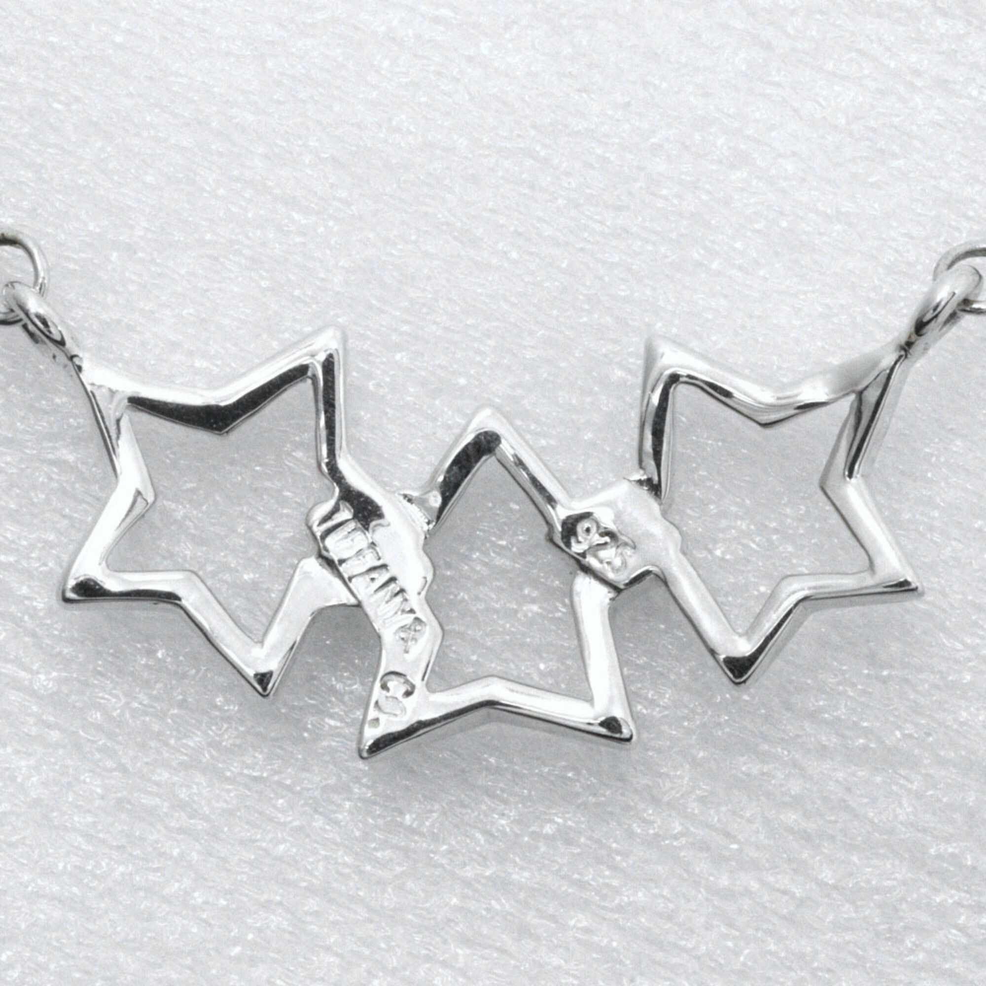 Tiffany & Co. Tiffany & Co. Triple Star Necklace, 925 Sterling Silver, Approx. 2.3g, Women's Size ONE SIZE - 10 Thumbnail