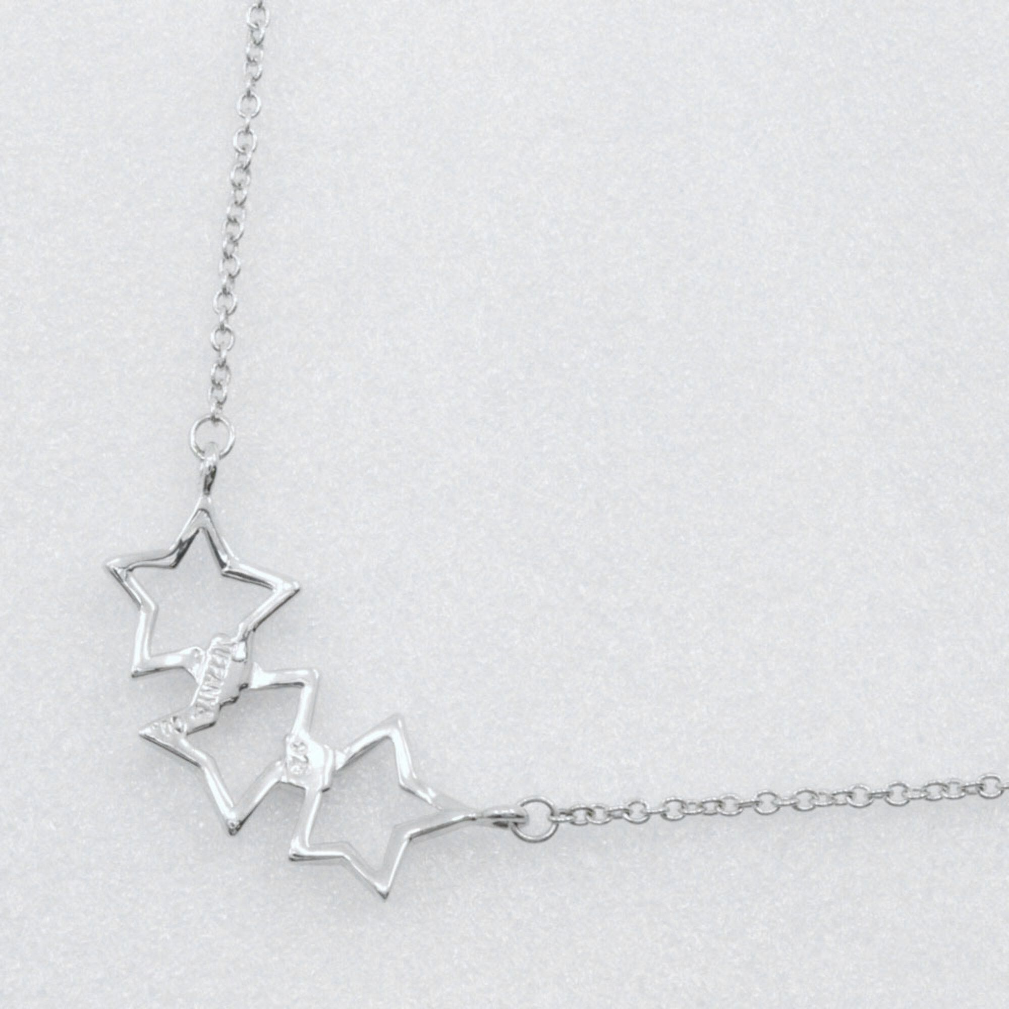 Tiffany & Co. Tiffany & Co. Triple Star Necklace, 925 Sterling Silver, Approx. 2.3g, Women's Size ONE SIZE - 3 Thumbnail
