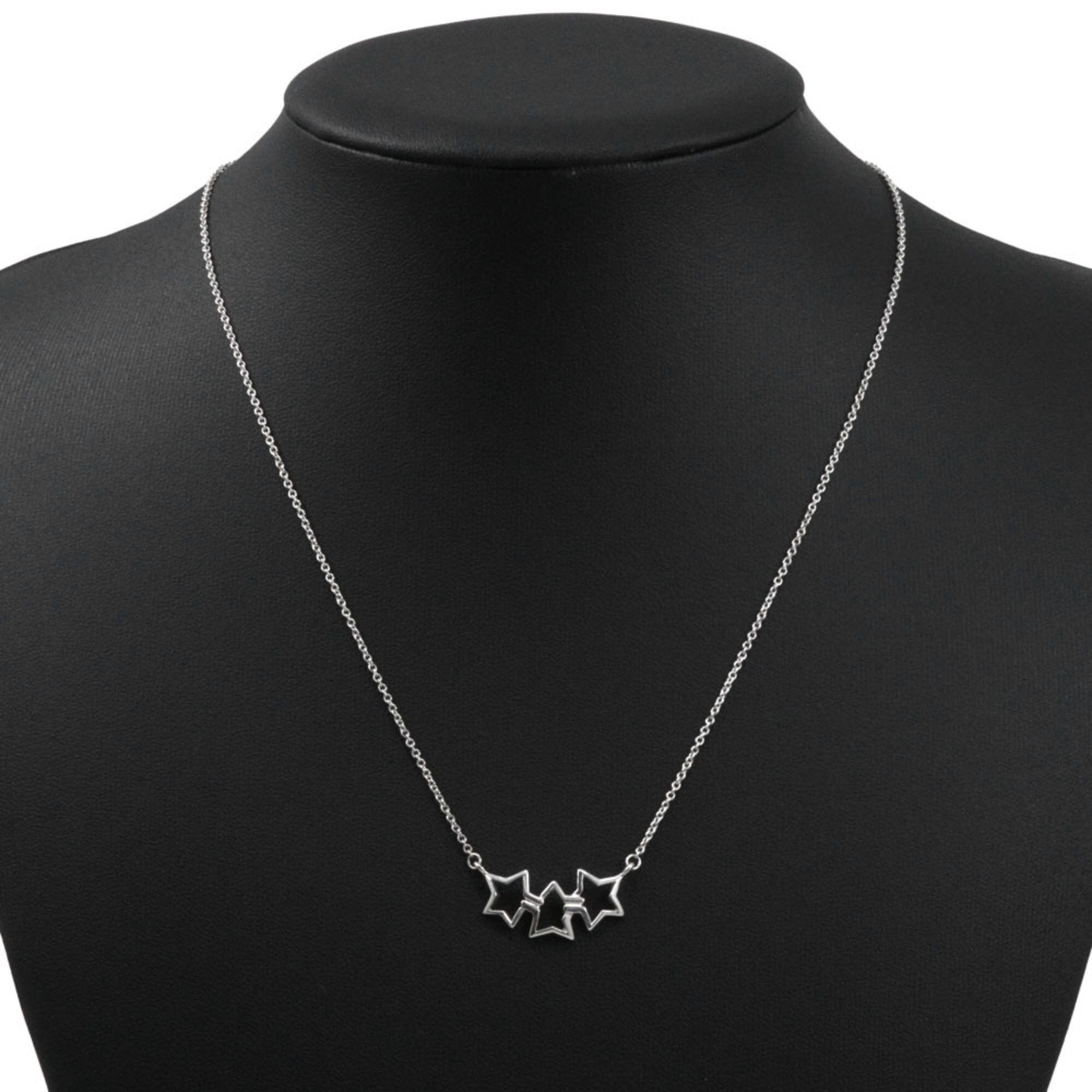 Tiffany & Co. Tiffany & Co. Triple Star Necklace, 925 Sterling Silver, Approx. 2.3g, Women's Size ONE SIZE - 2 Thumbnail