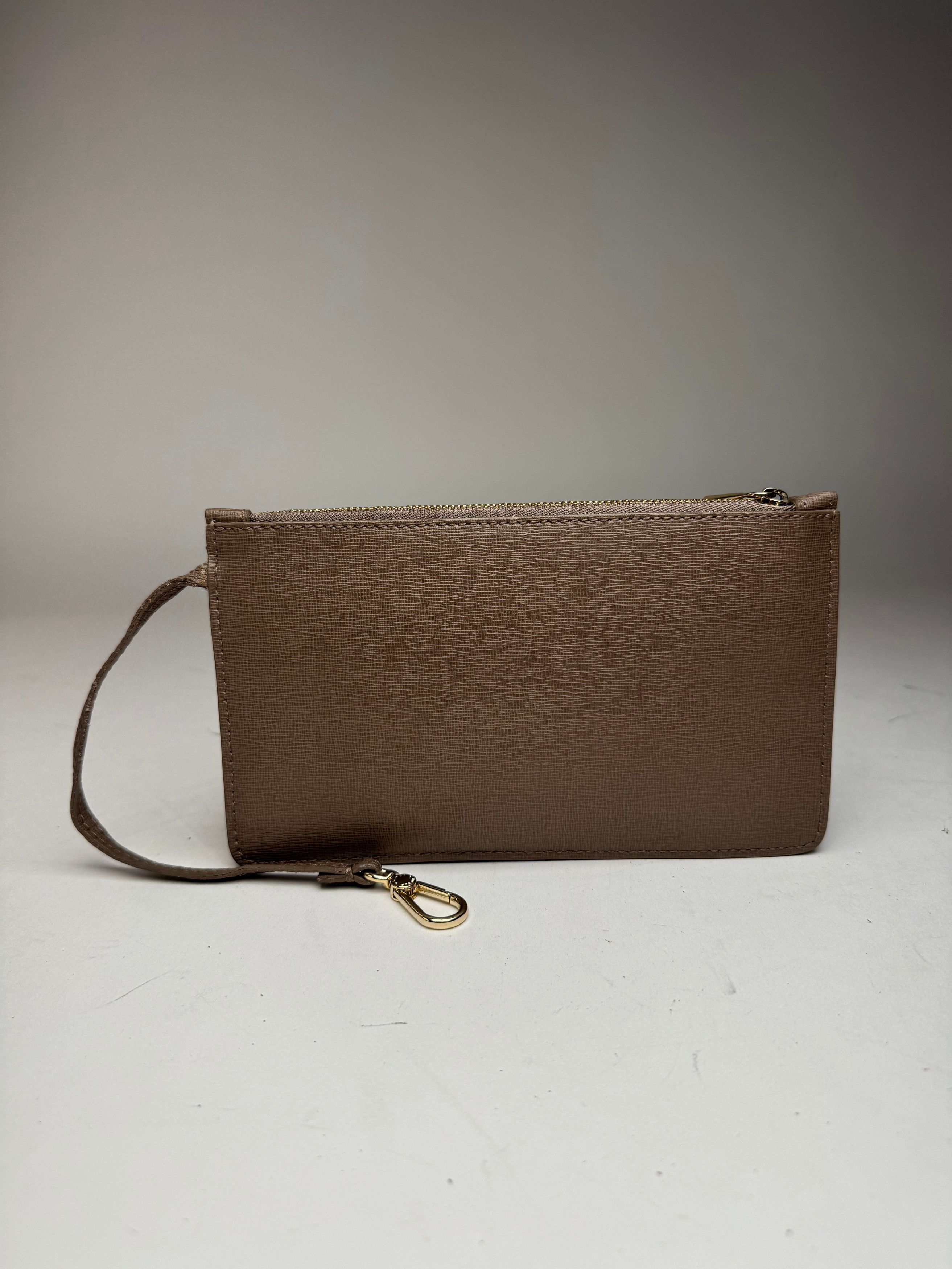 Furla Vintage Leather Clutch Grey Size ONE SIZE - 2 Thumbnail