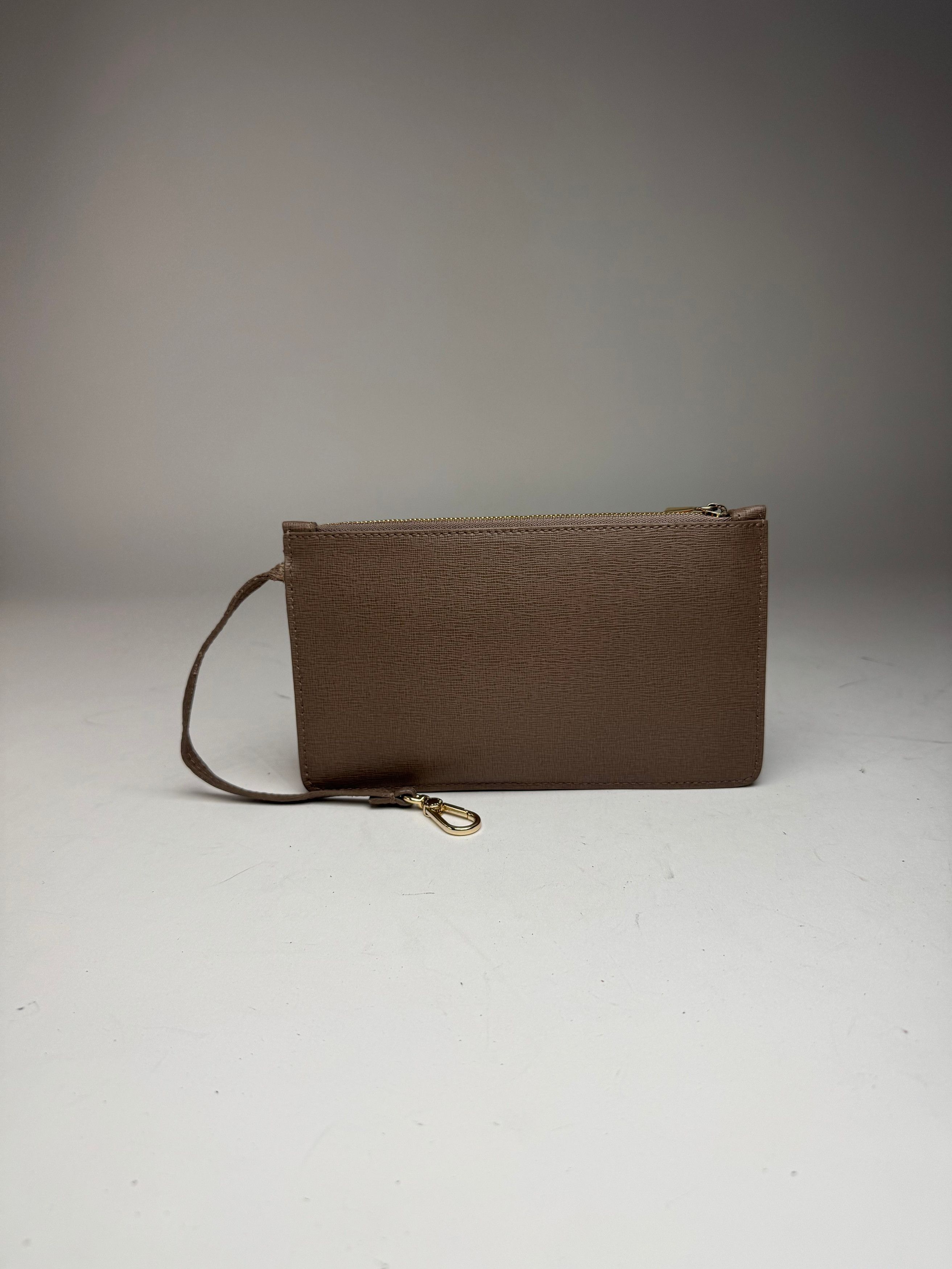 Furla Vintage Leather Clutch Grey Size ONE SIZE - 7 Thumbnail